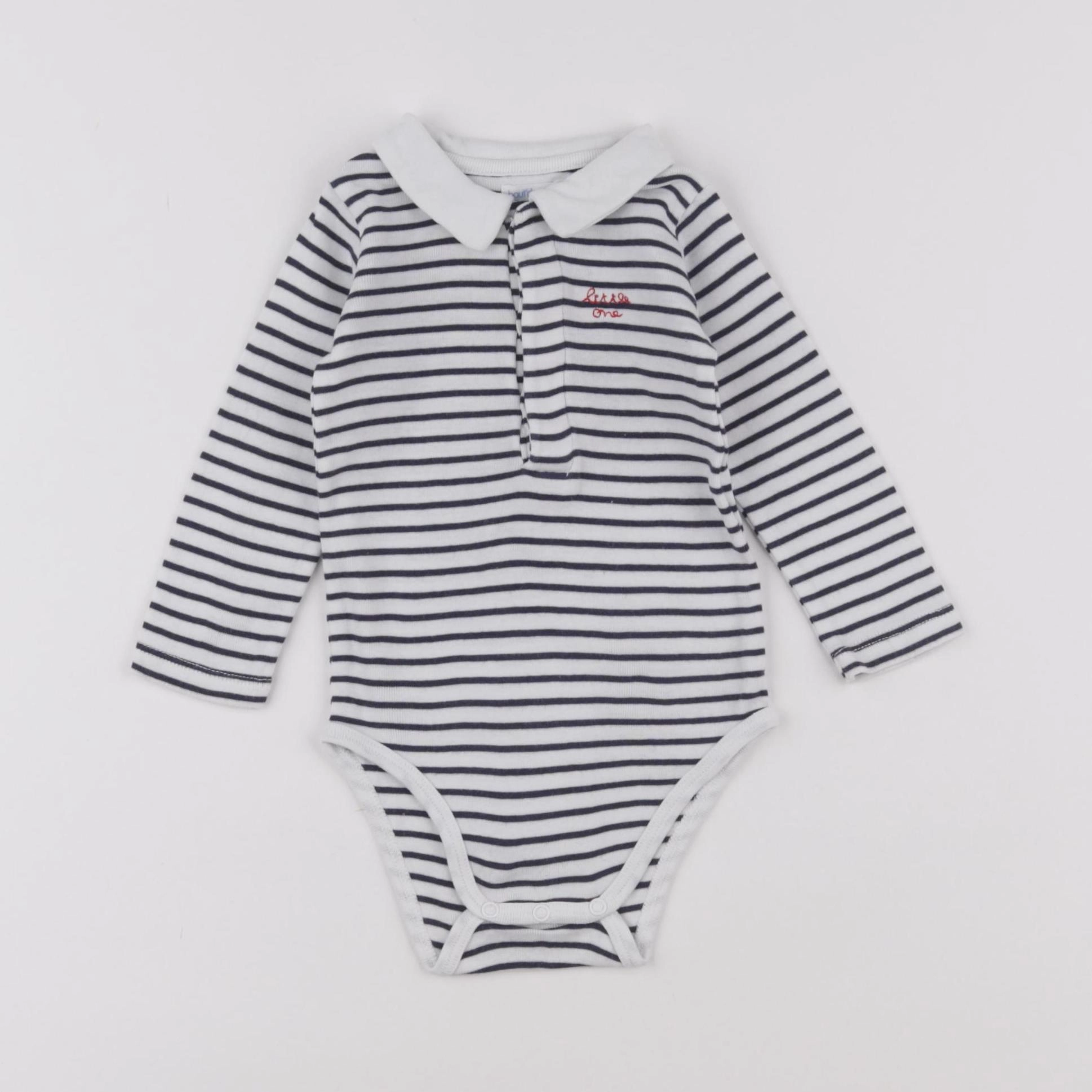 Boutchou - body à col bleu - 6 mois