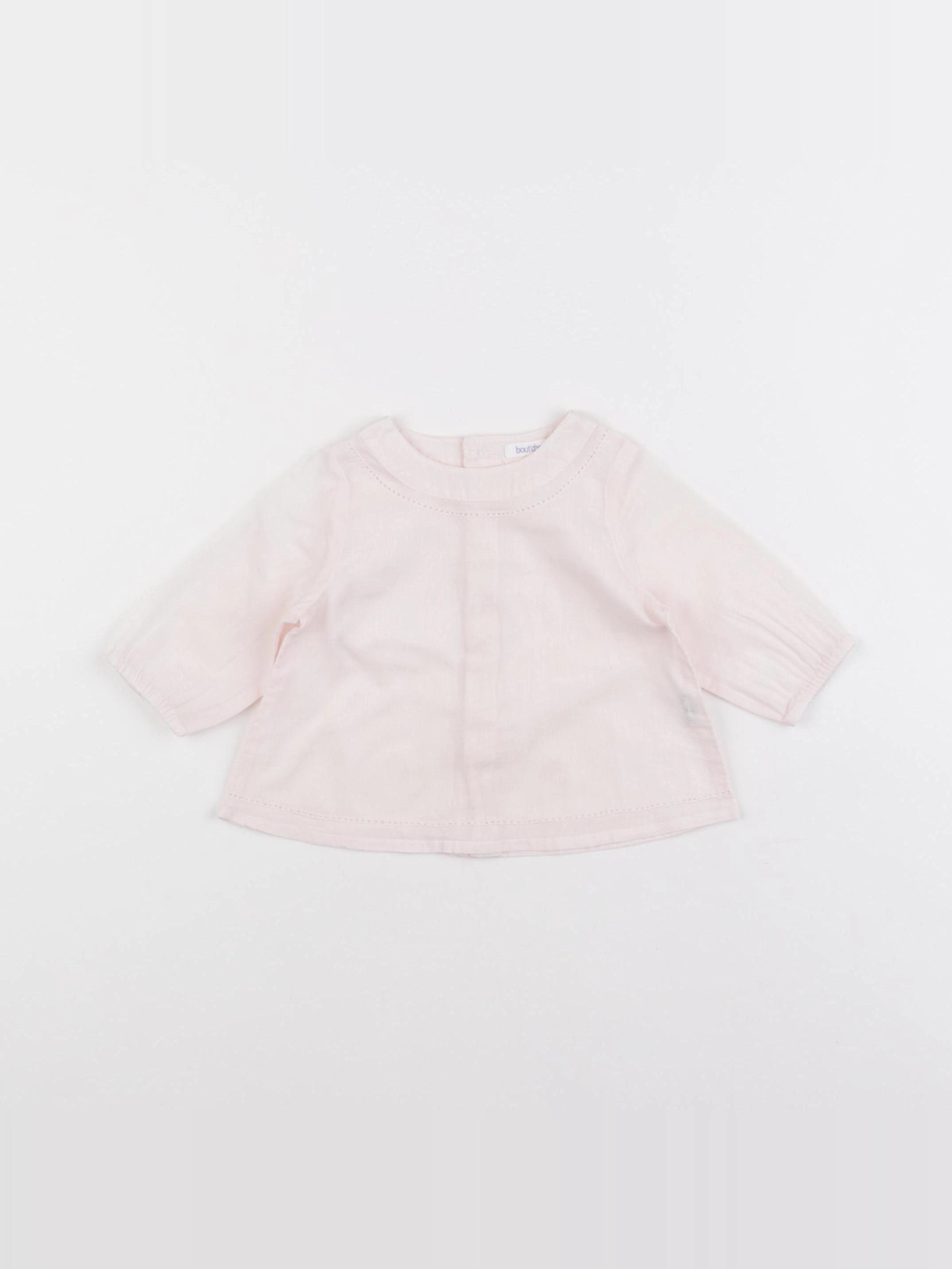 Boutchou - blouse rose - 3 mois