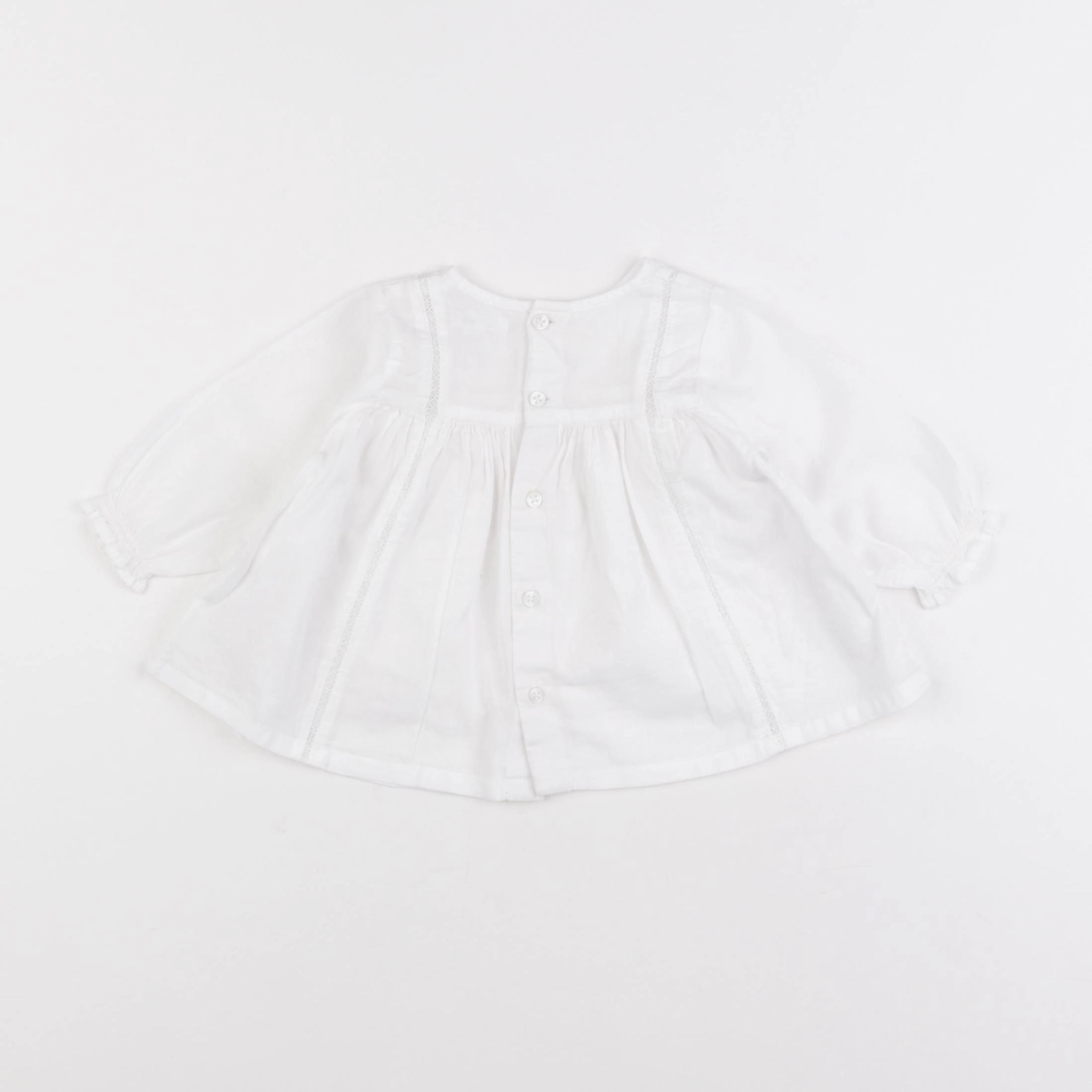 Boutchou - blouse blanc - 6 mois