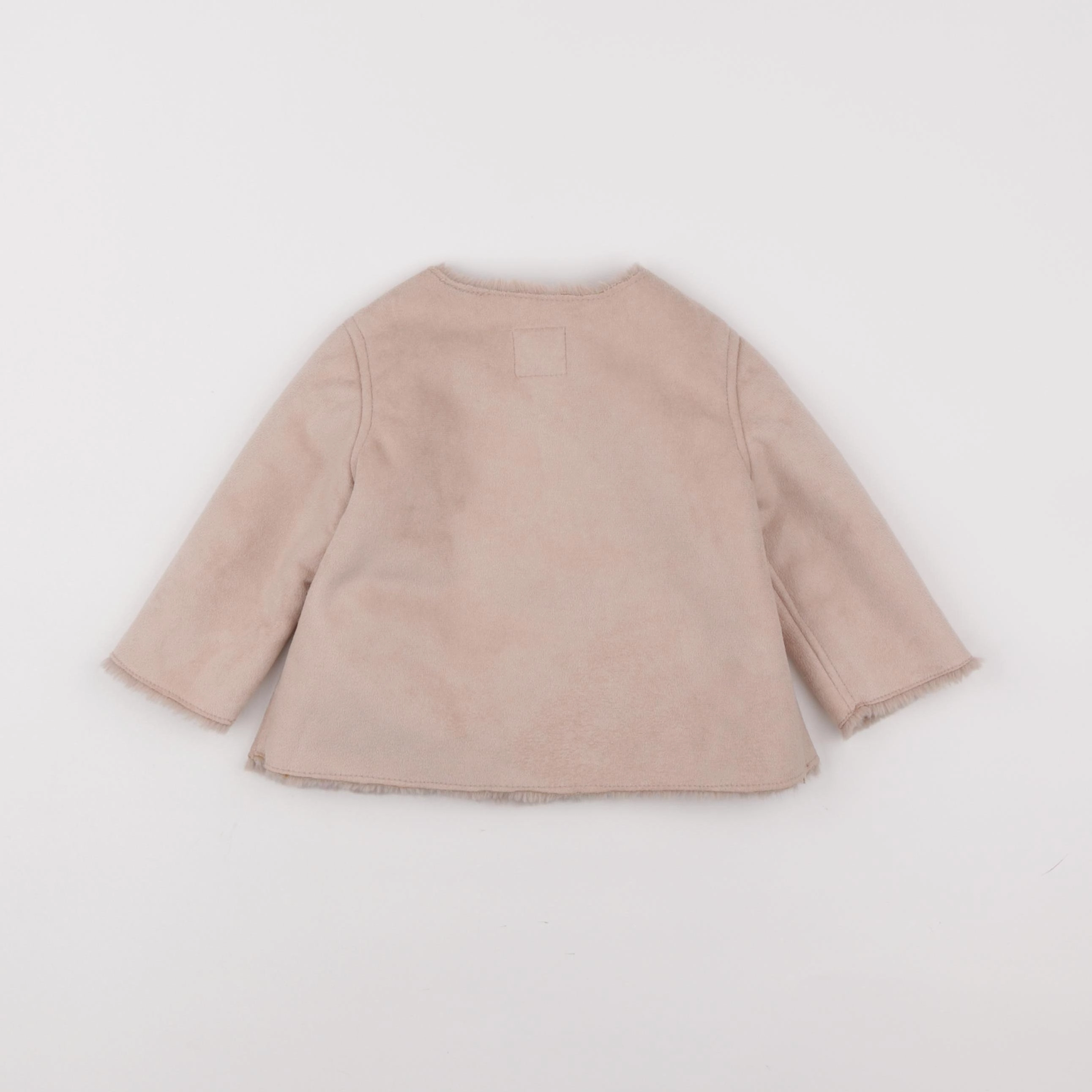Zara - veste doublé beige - 6/9 mois
