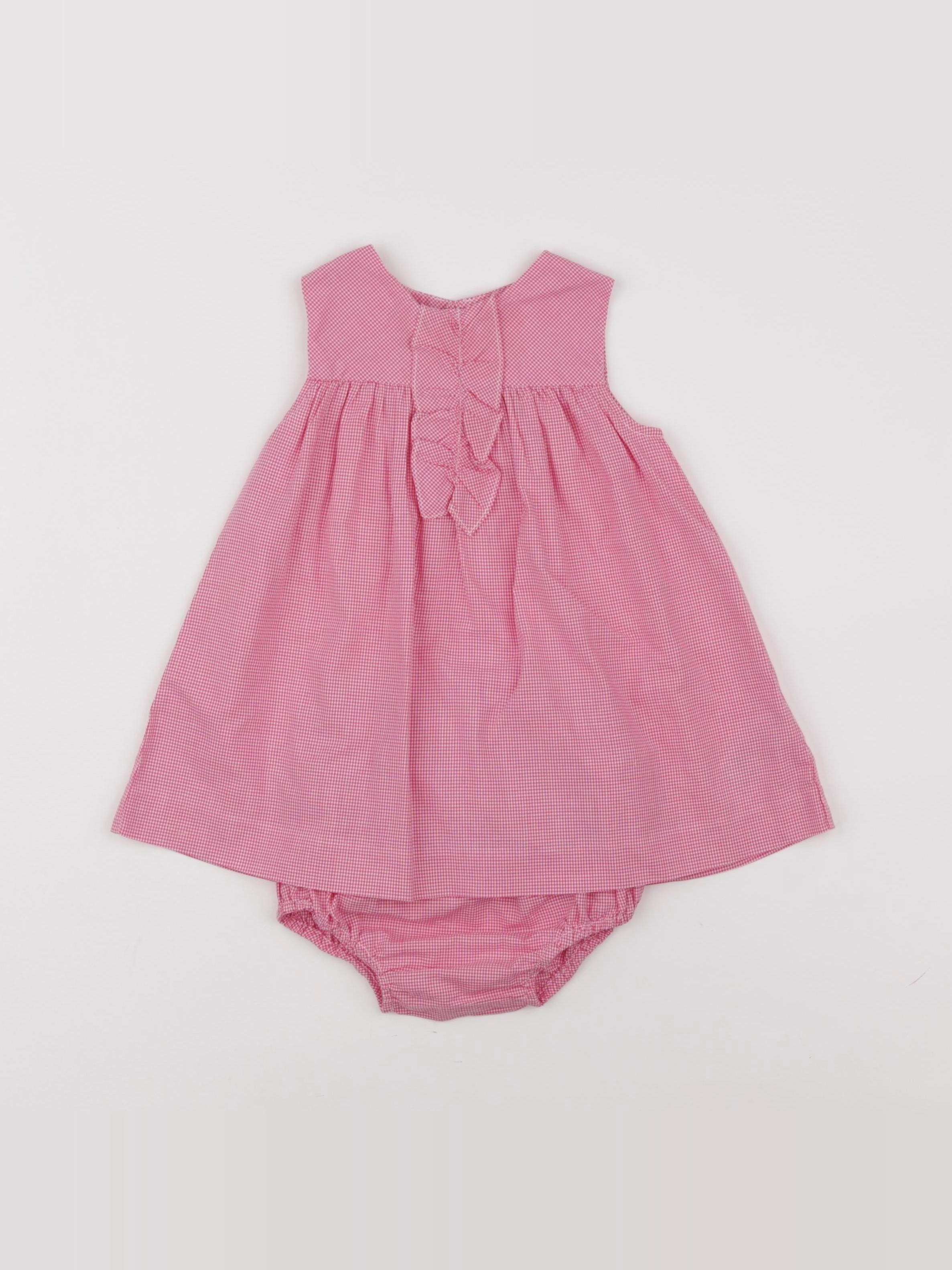 Jacadi - robe rose - 12 mois