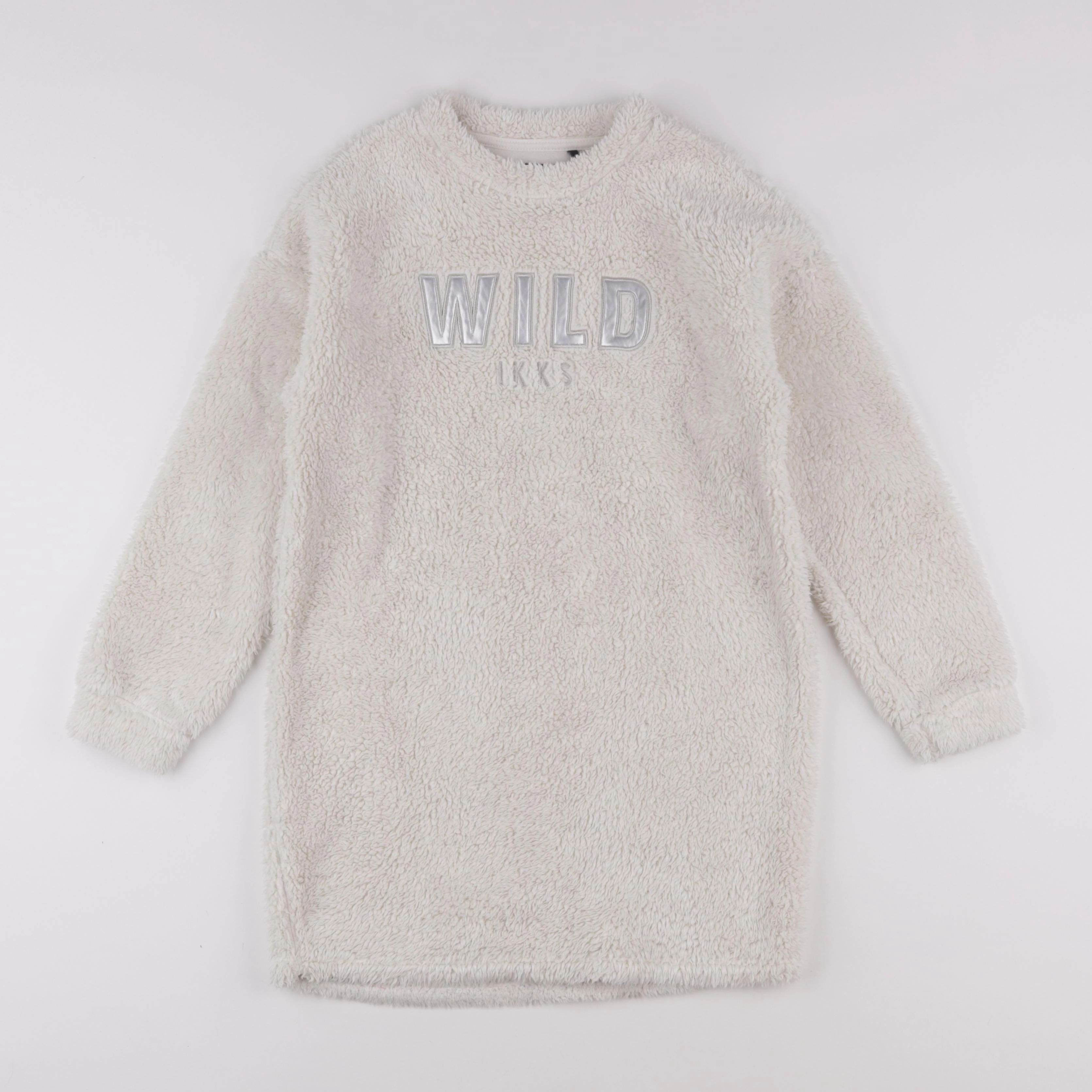 IKKS - robe beige, argent - 10 ans