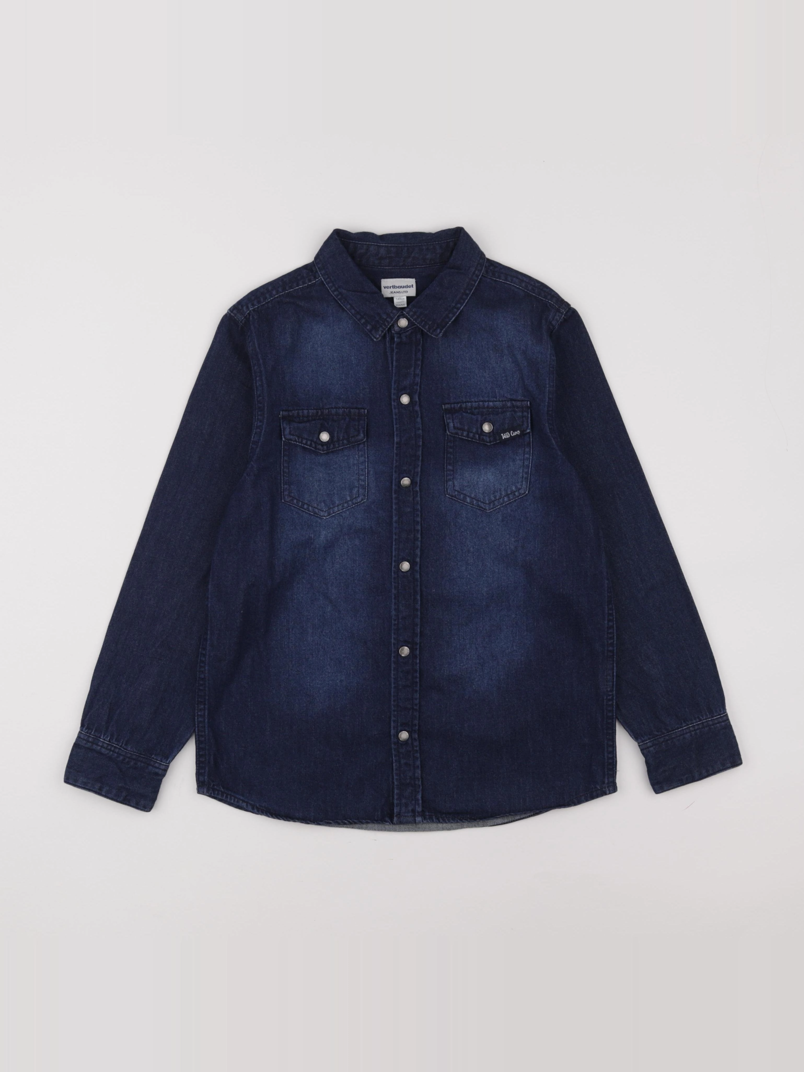 Vertbaudet - chemise bleu - 10 ans