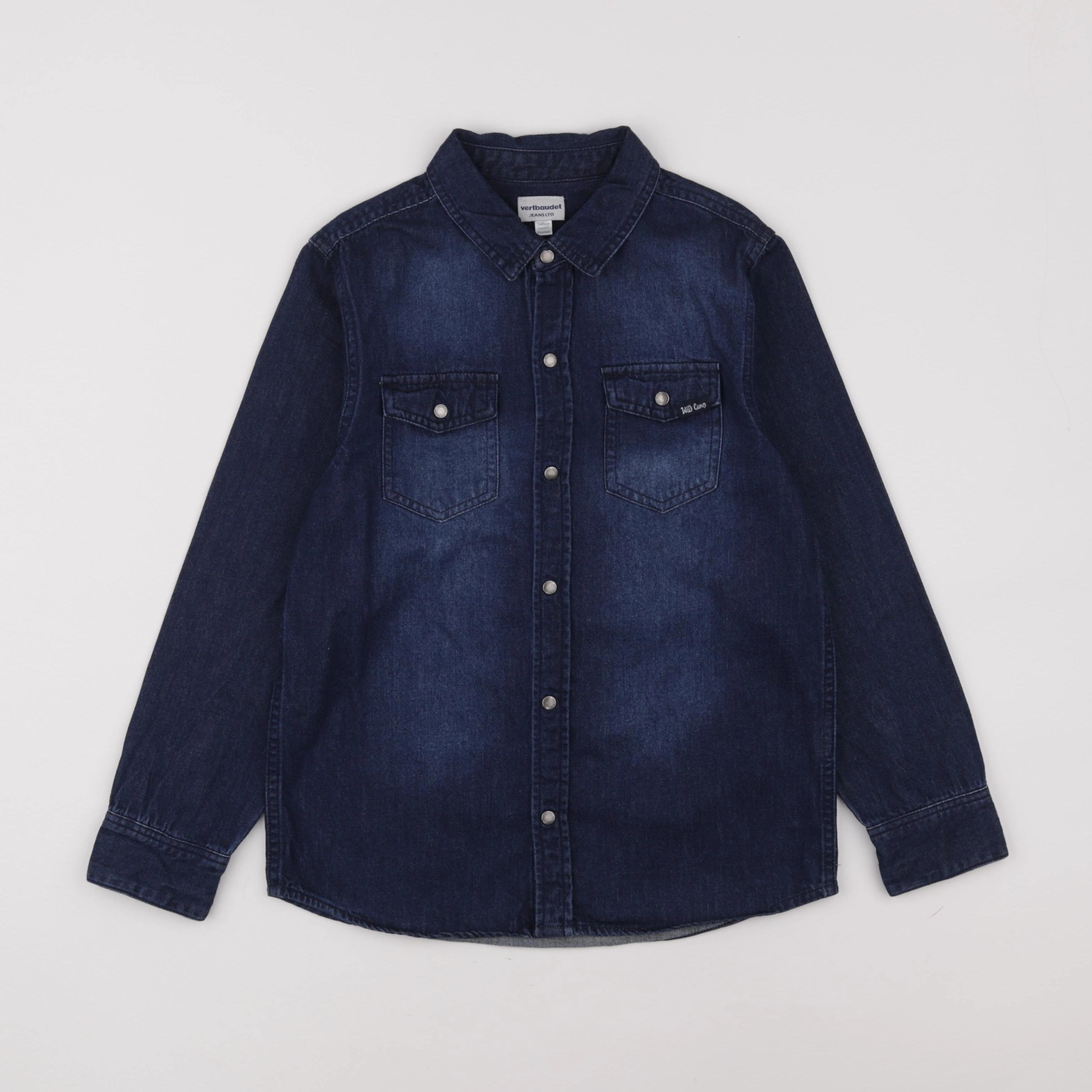 Vertbaudet - chemise bleu - 10 ans