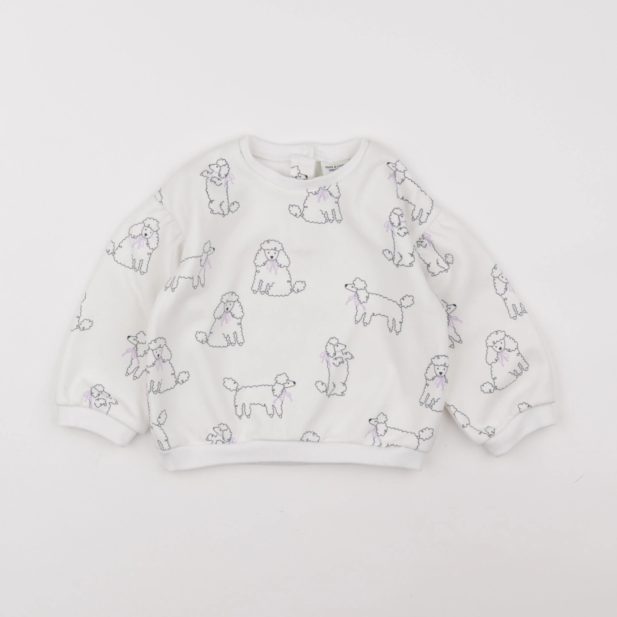 Tape à l'oeil - sweat blanc - 2 ans