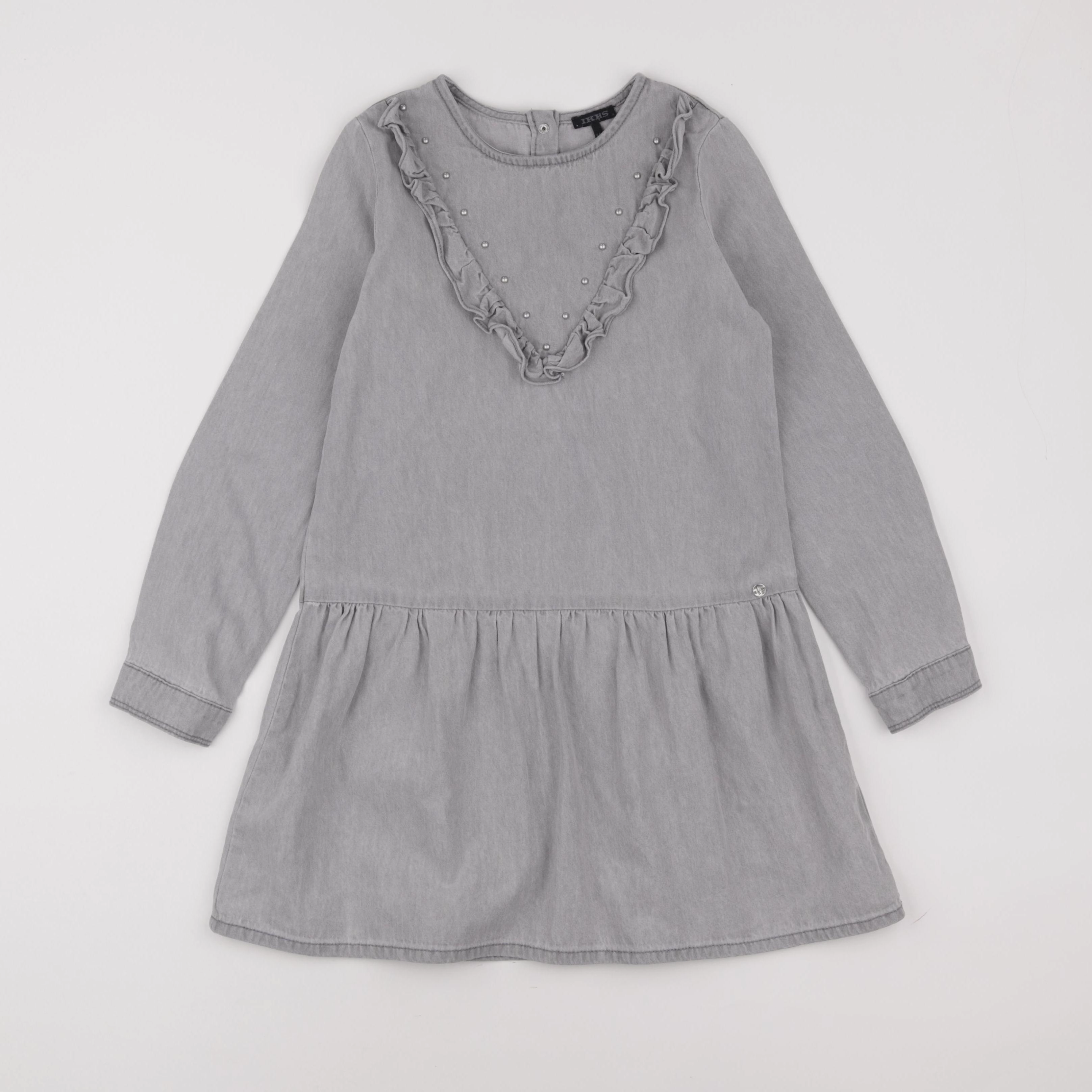 IKKS - robe gris - 8 ans