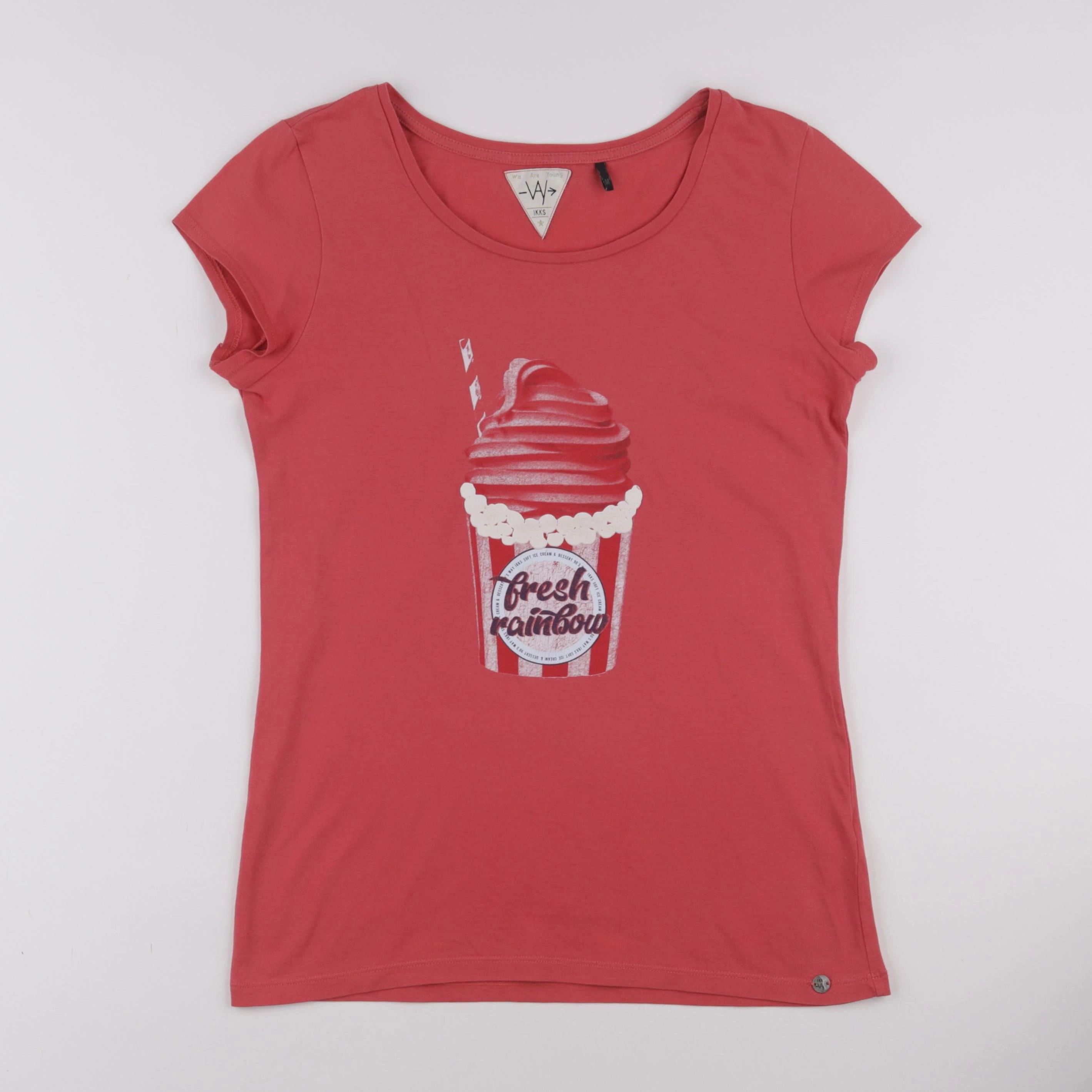 IKKS - tee-shirt rose - 16 ans