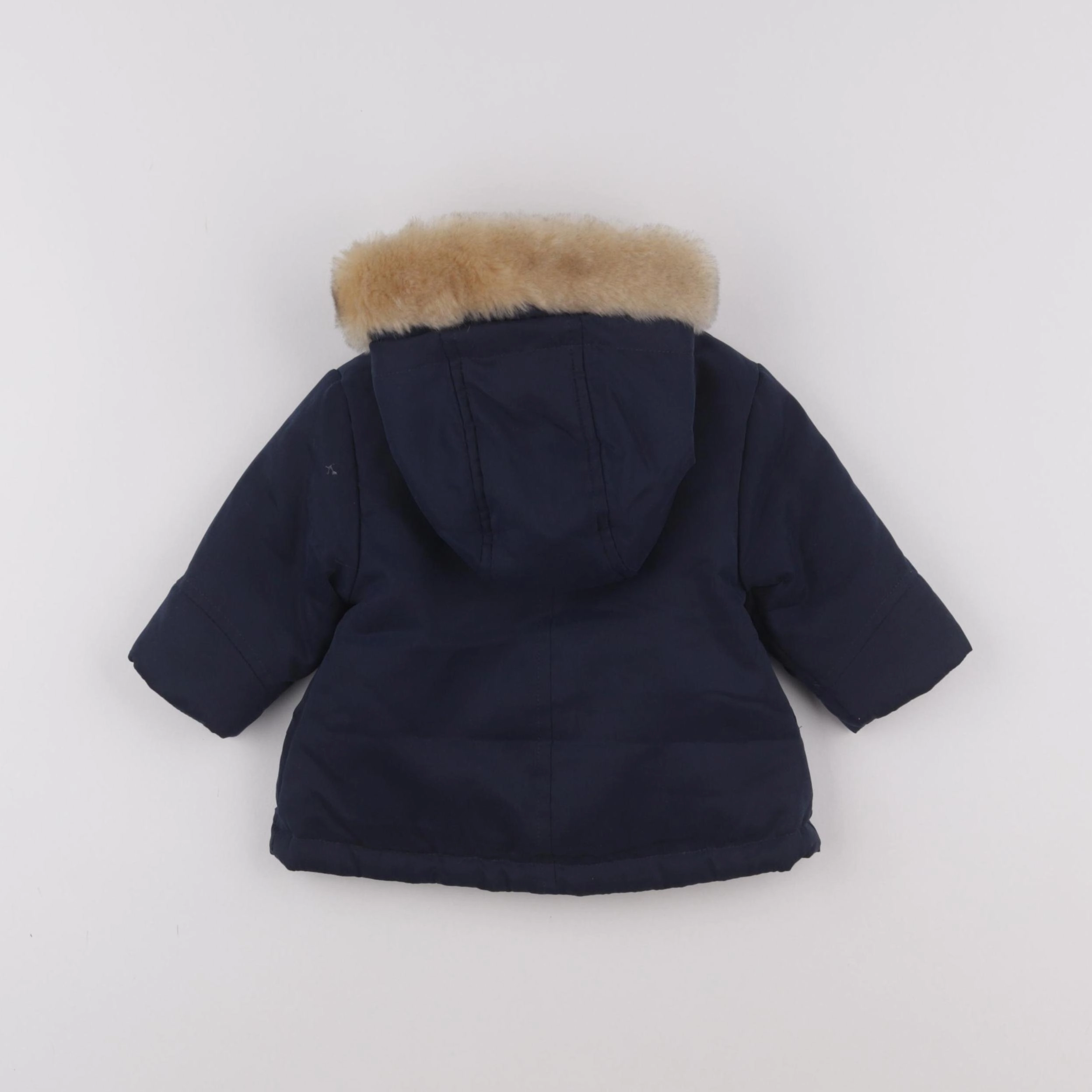Vertbaudet - manteau doublure amovible bleu - 6 mois