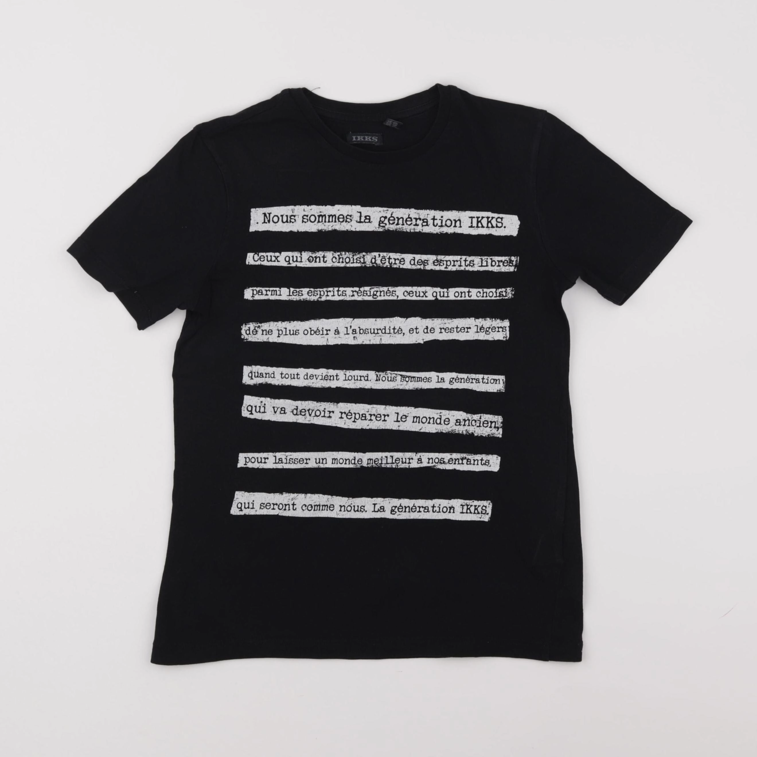 IKKS - tee-shirt noir - 10 ans