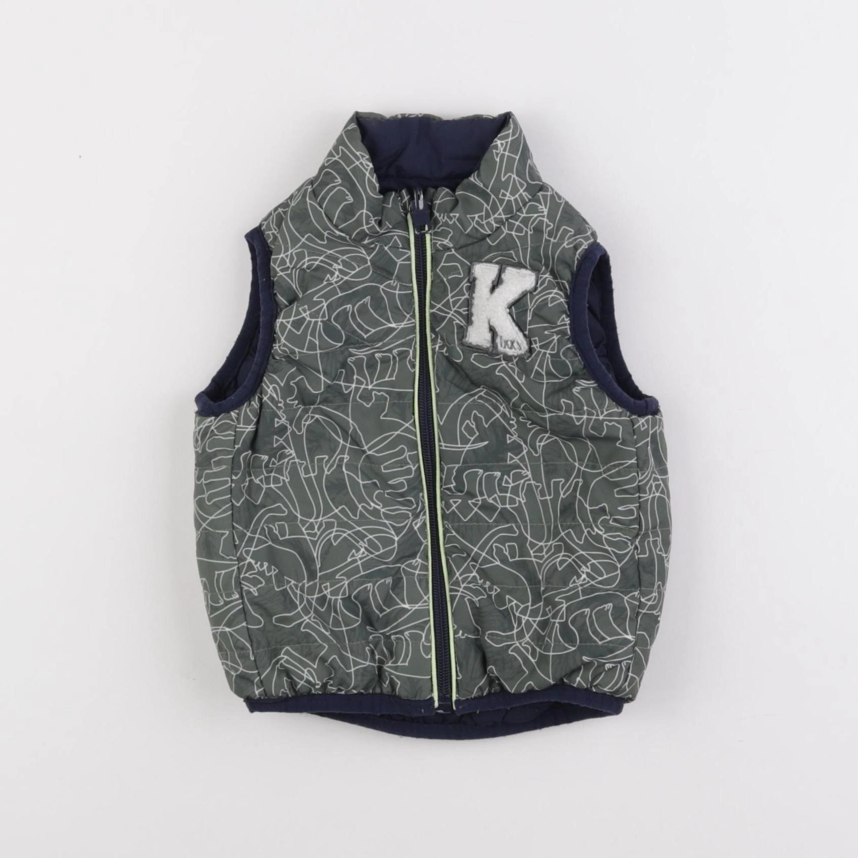 IKKS - doudoune vert, bleu - 12 mois