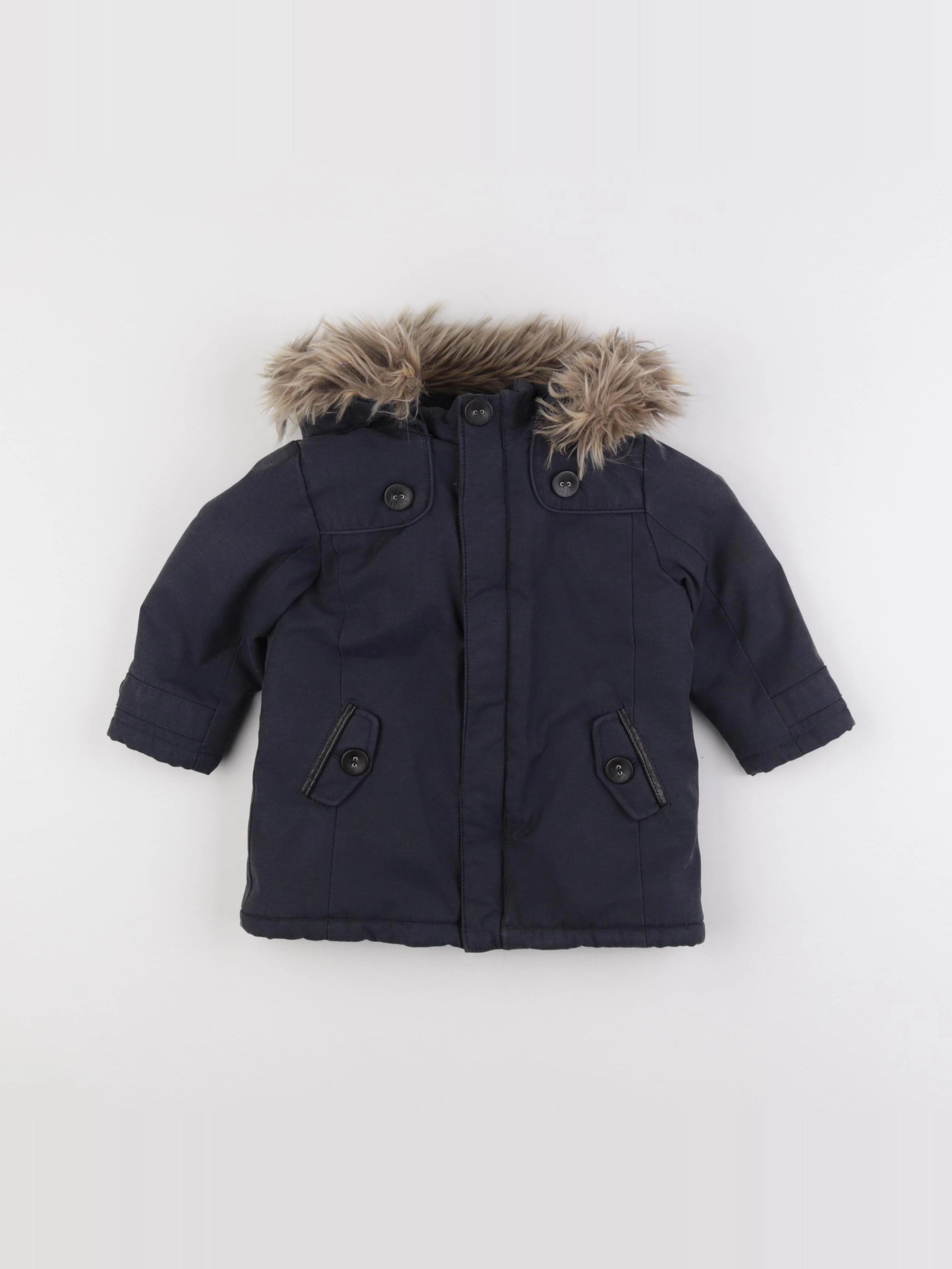 Cyrillus - parka bleu - 18 mois