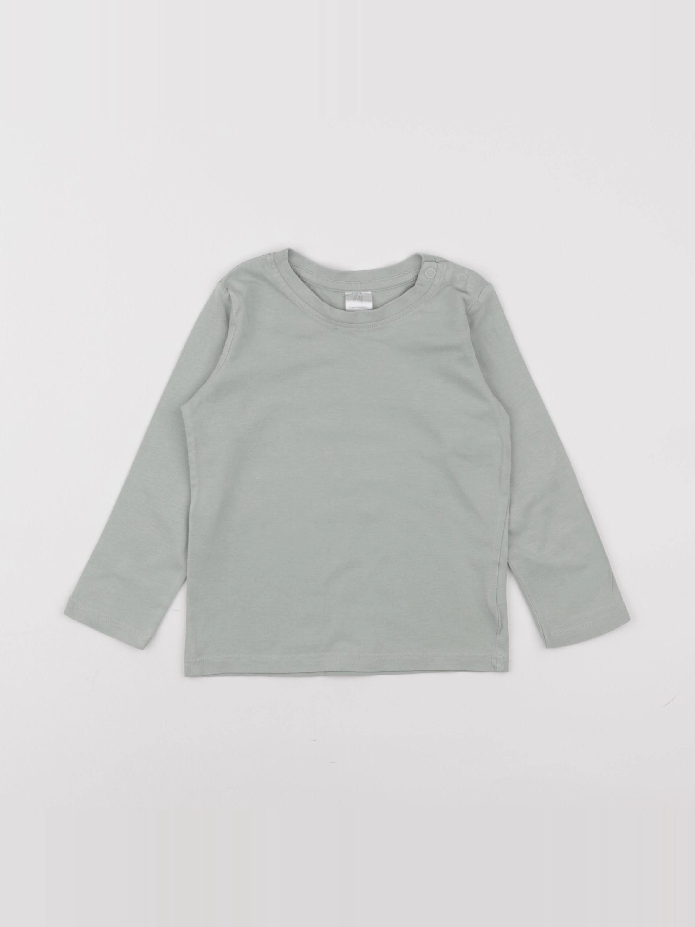 H&M - tee-shirt vert - 12/18 mois