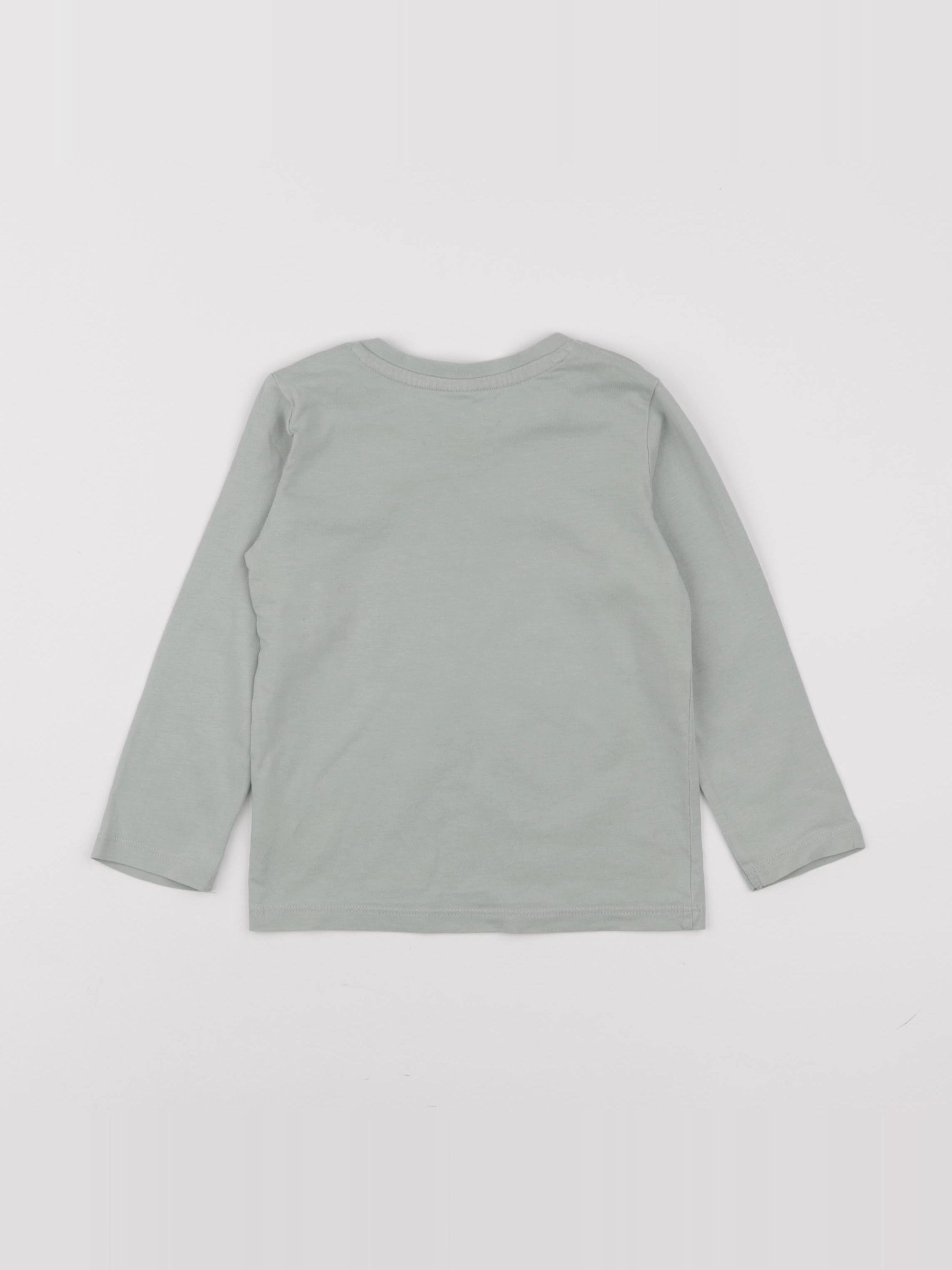 H&M - tee-shirt vert - 12/18 mois