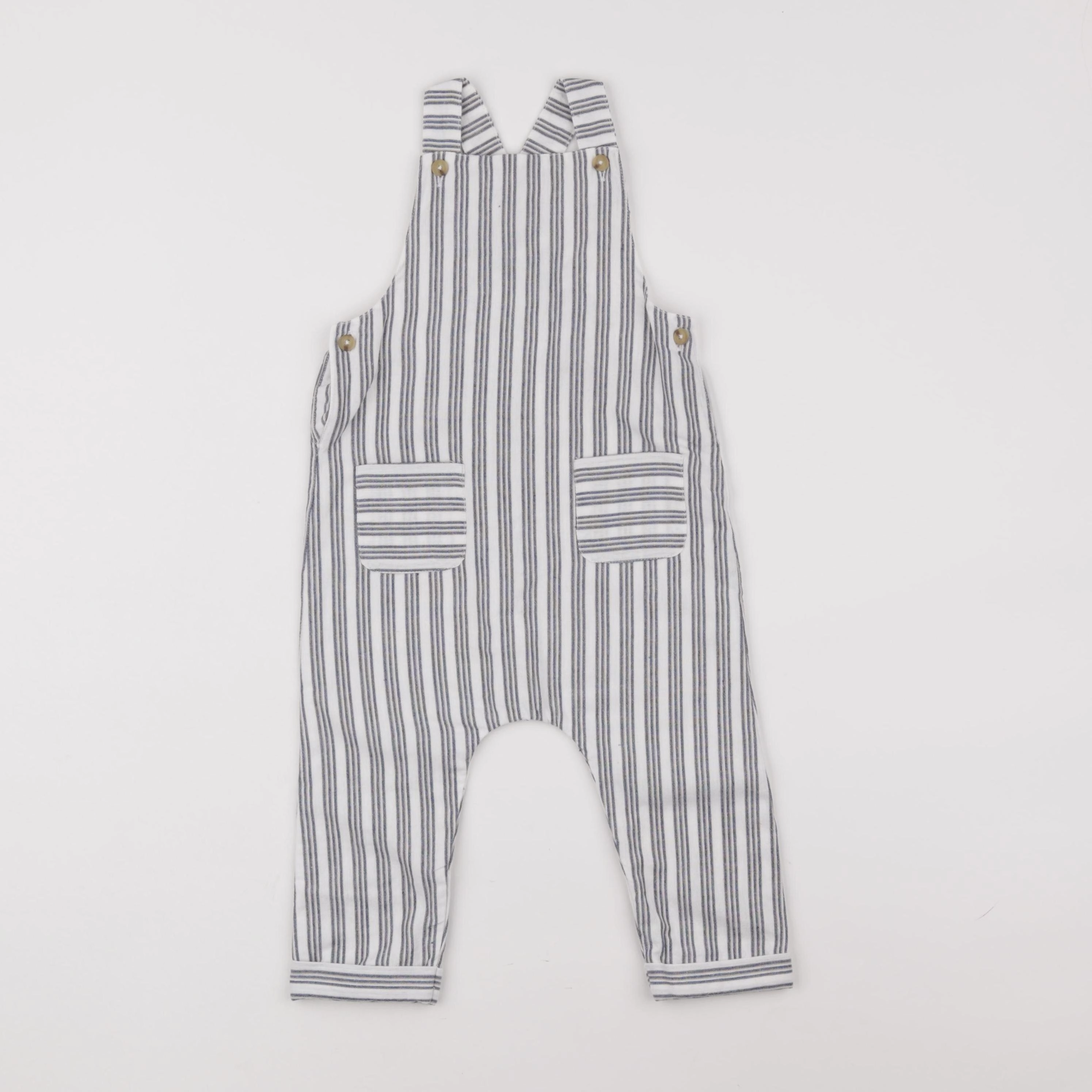 Natalys - combinaison blanc, bleu - 18 mois