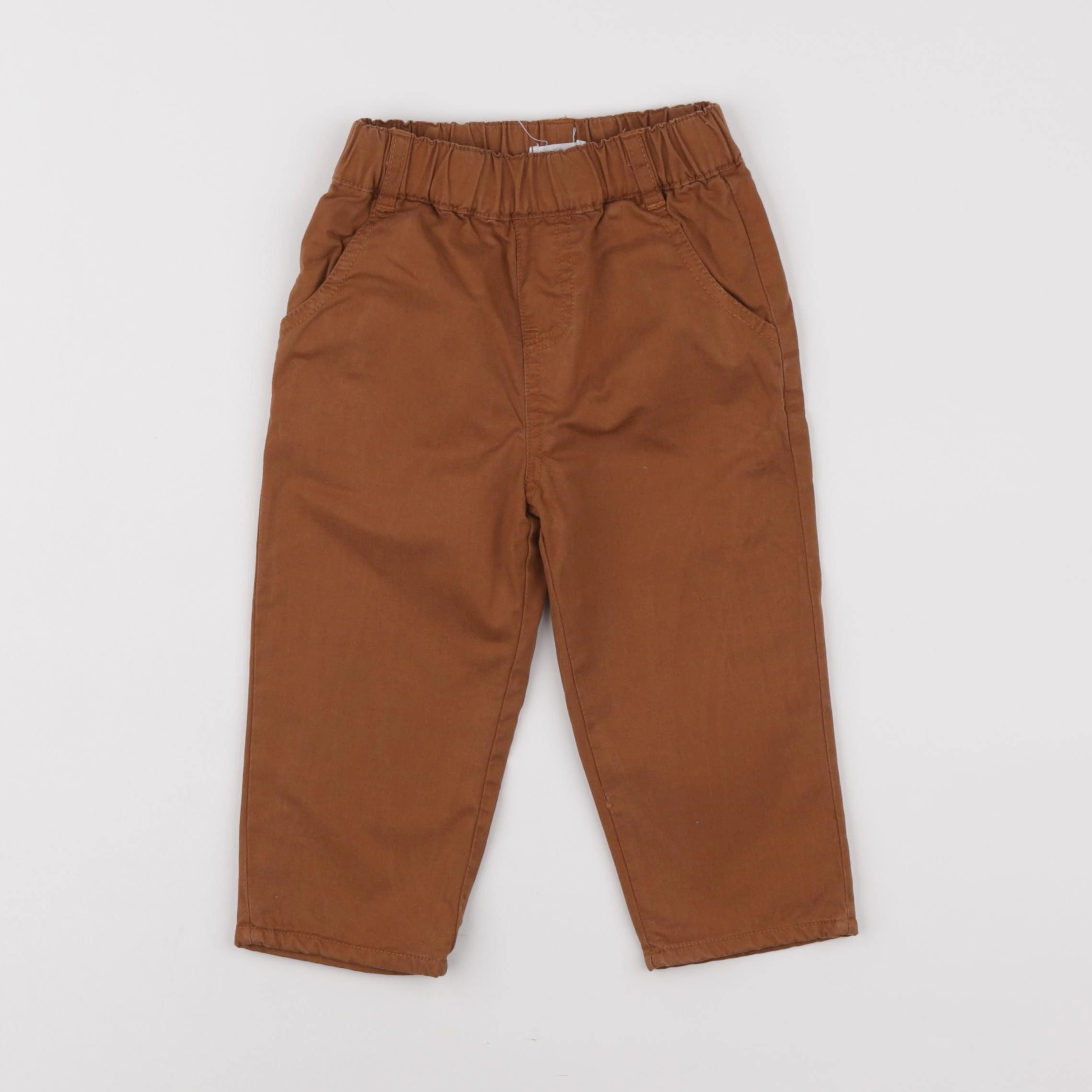 Boutchou - pantalon doublé marron - 12 mois