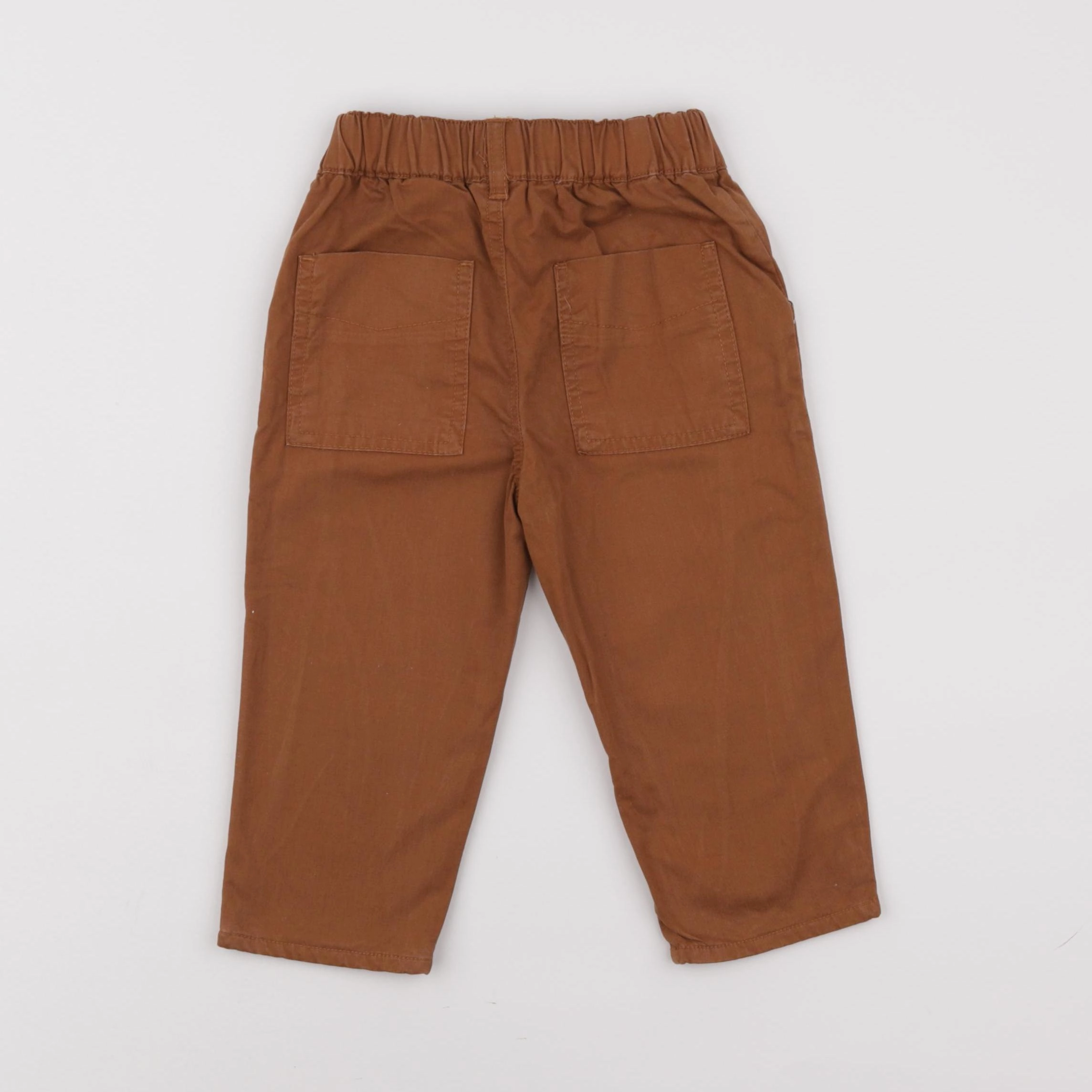 Boutchou - pantalon doublé marron - 12 mois