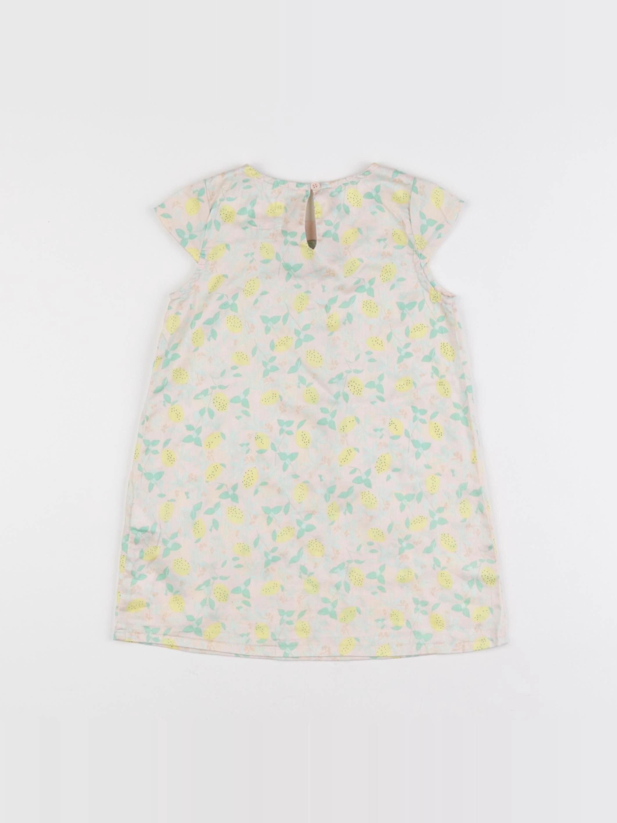 Carrément Beau - robe jaune, rose - 18 mois