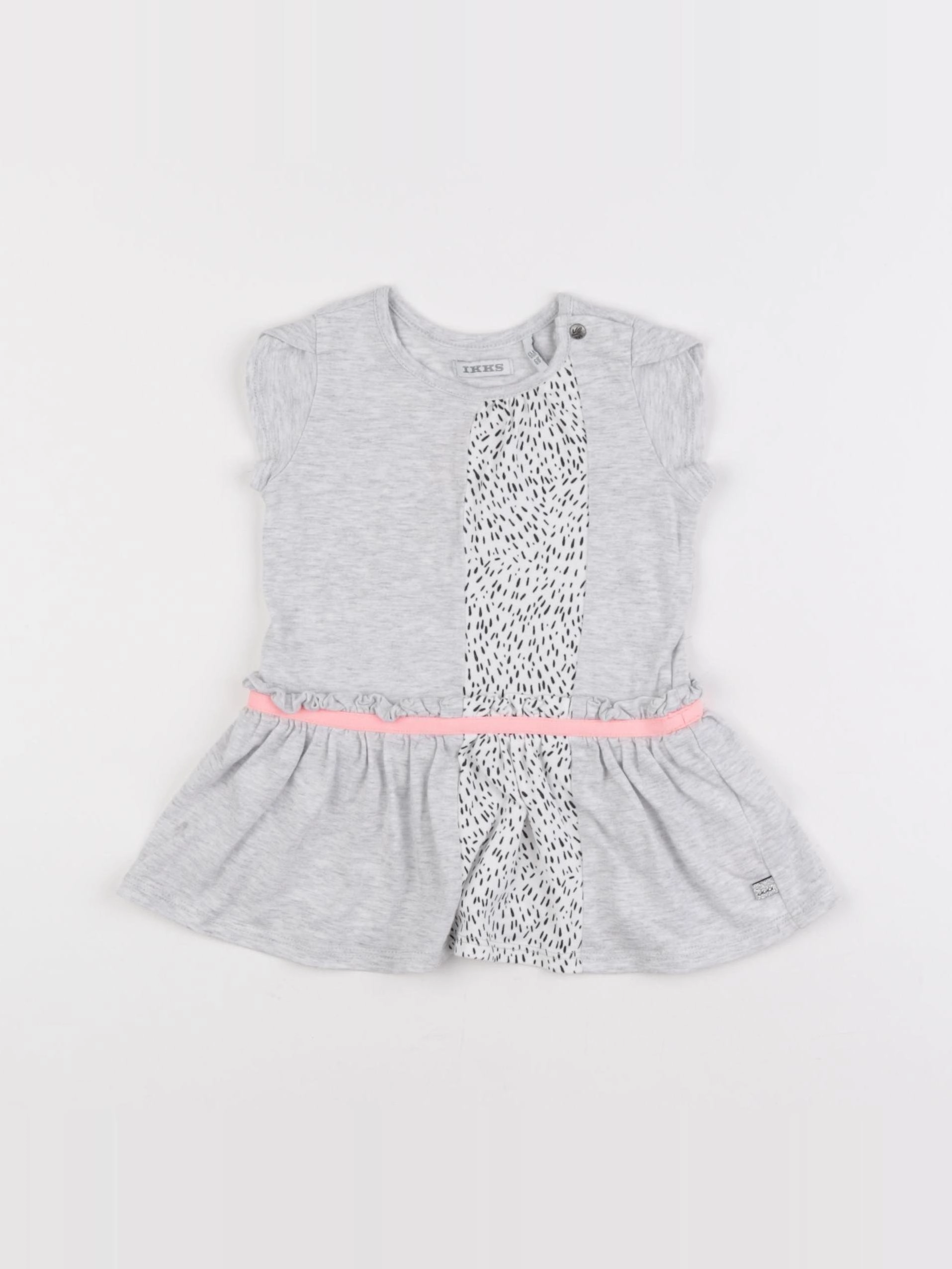 IKKS - robe gris - 6 mois