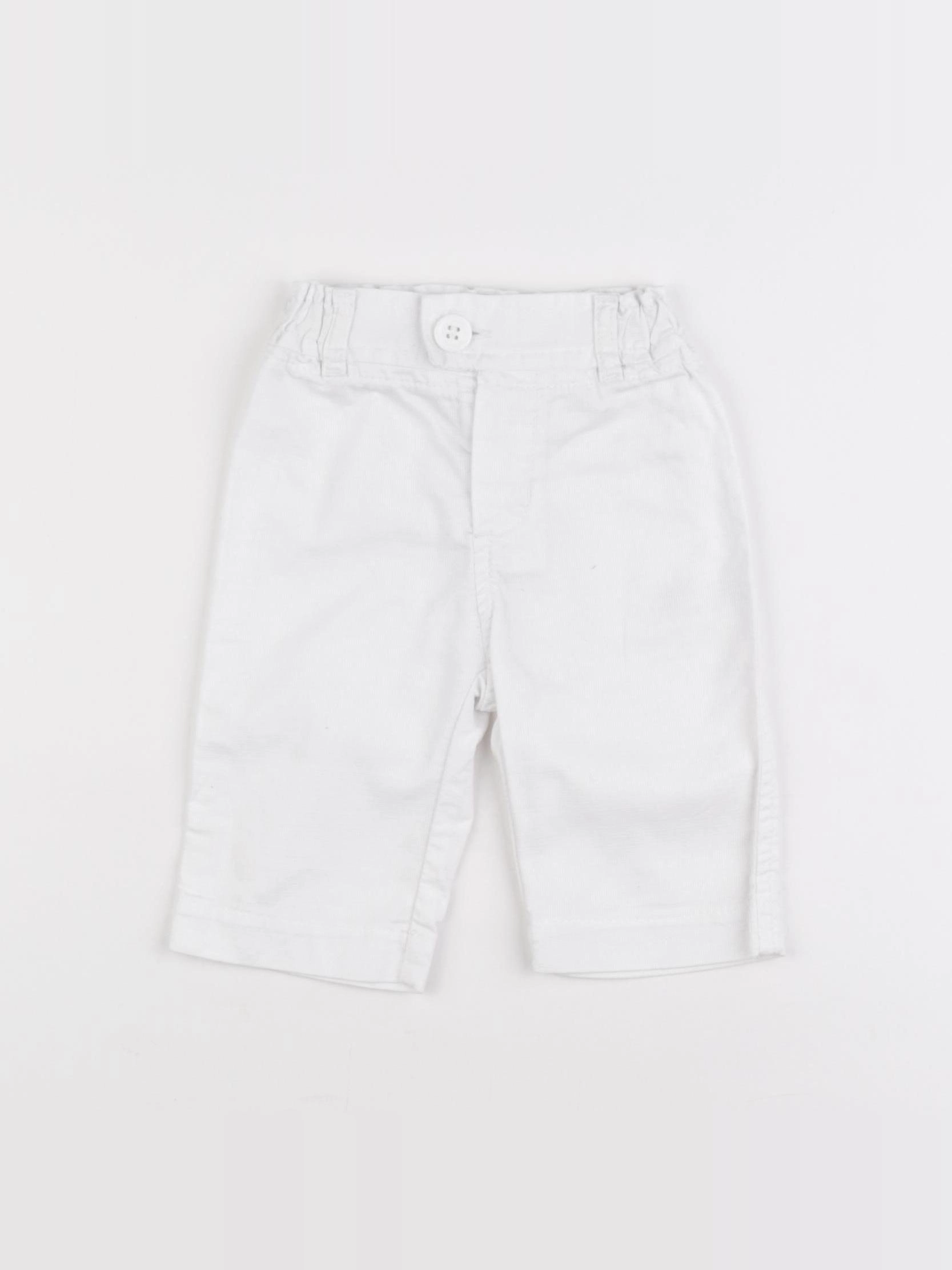 Petit Bateau - pantalon blanc - 3 mois