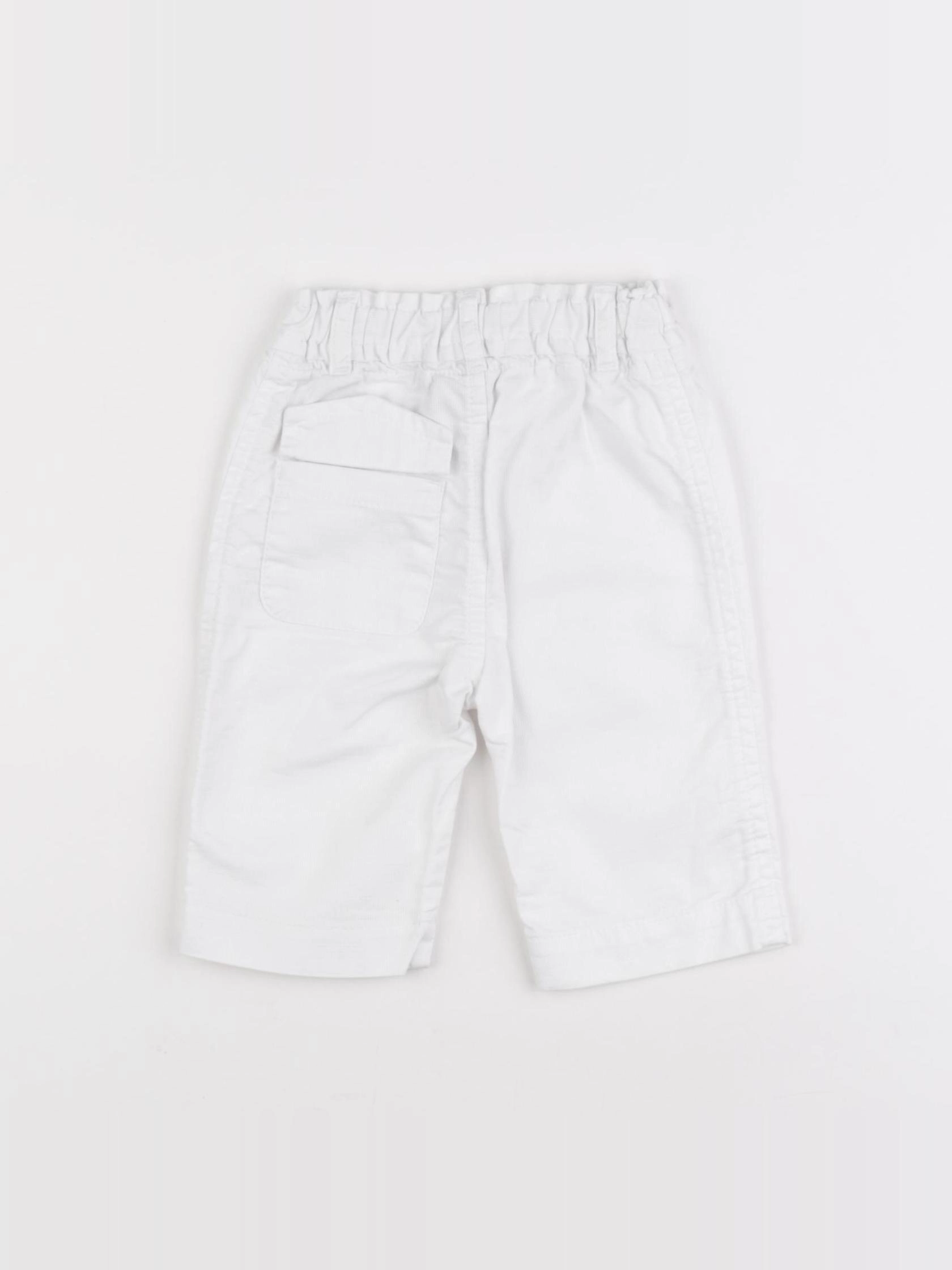 Petit Bateau - pantalon blanc - 3 mois