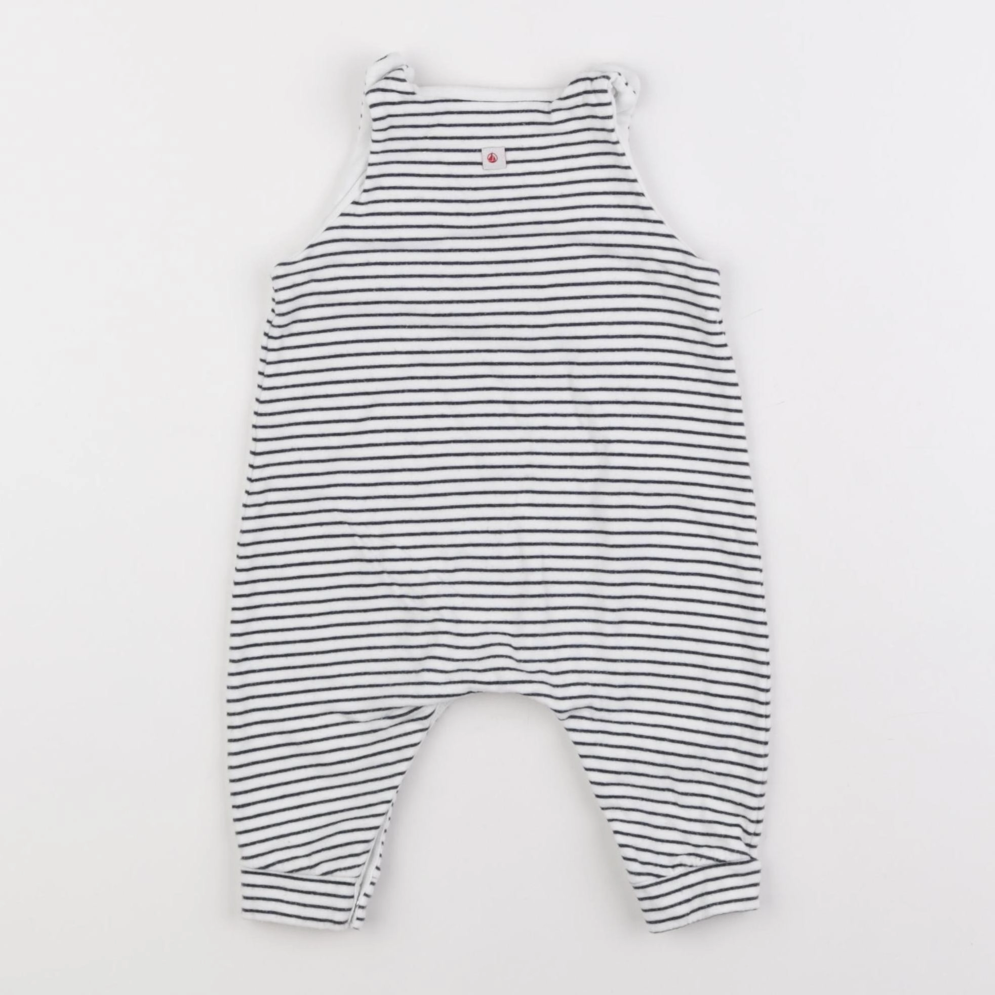 Petit Bateau - combinaison bleu, blanc - 3 mois