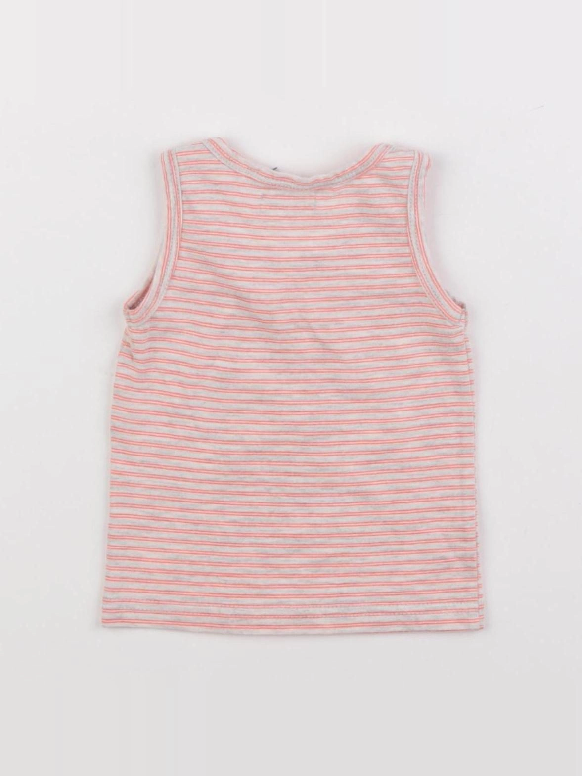 IKKS - débardeur gris, orange - 3 mois