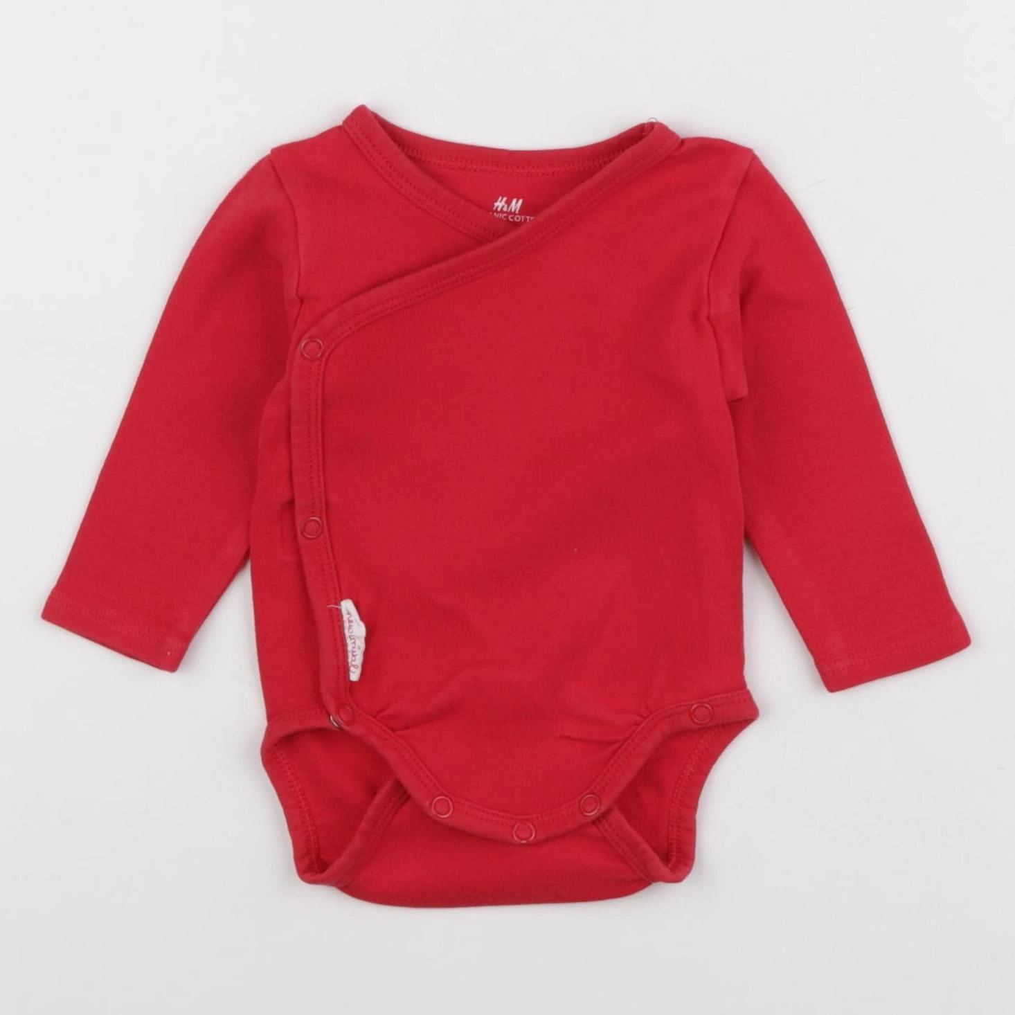 H&M - body rouge - 1/3 mois