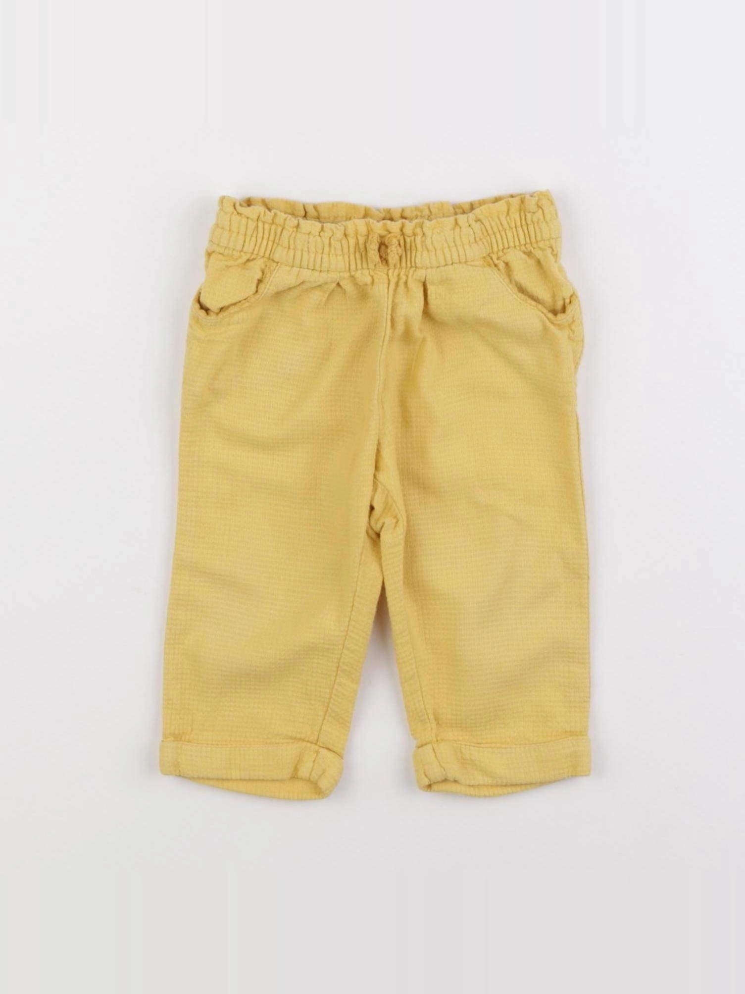 Cyrillus - pantalon jaune - 12 mois
