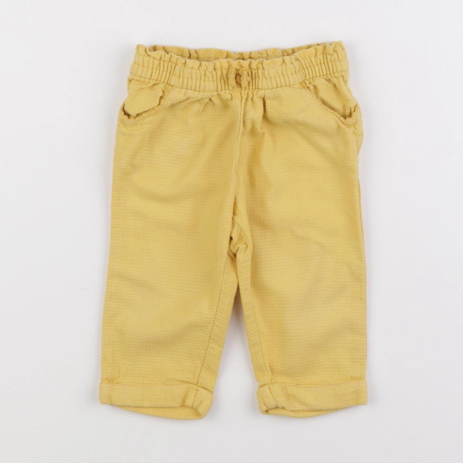 Cyrillus - pantalon jaune - 12 mois