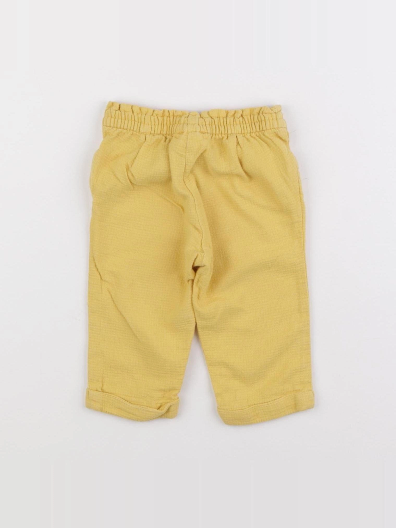 Cyrillus - pantalon jaune - 12 mois