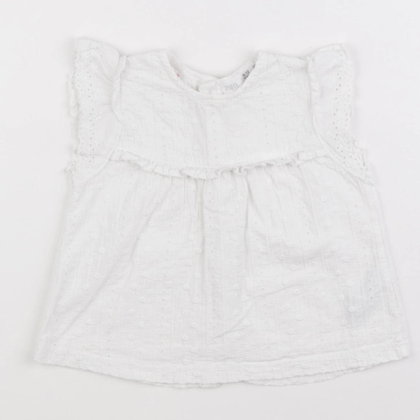 Zara - blouse blanc - 9/12 mois