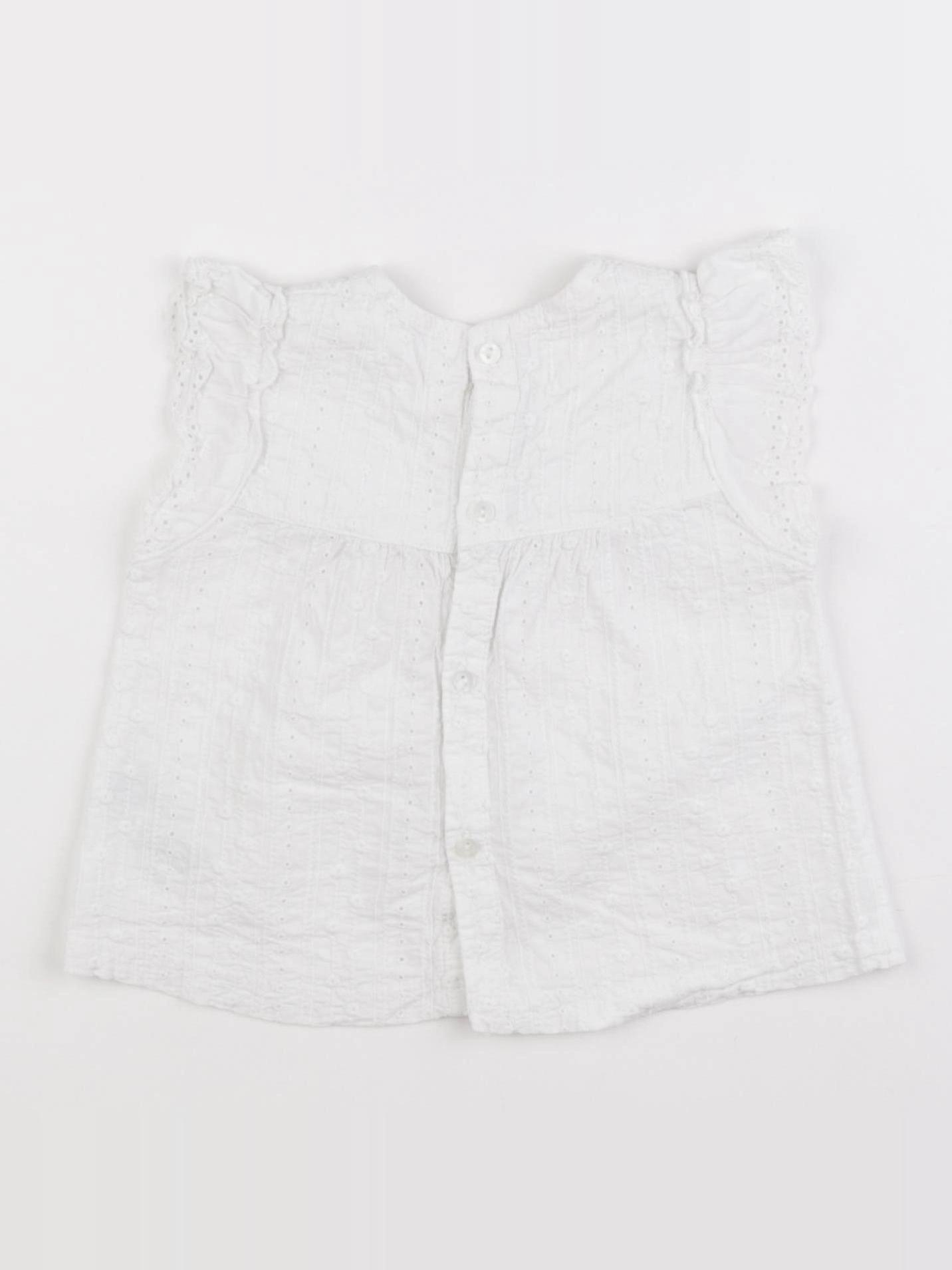 Zara - blouse blanc - 9/12 mois