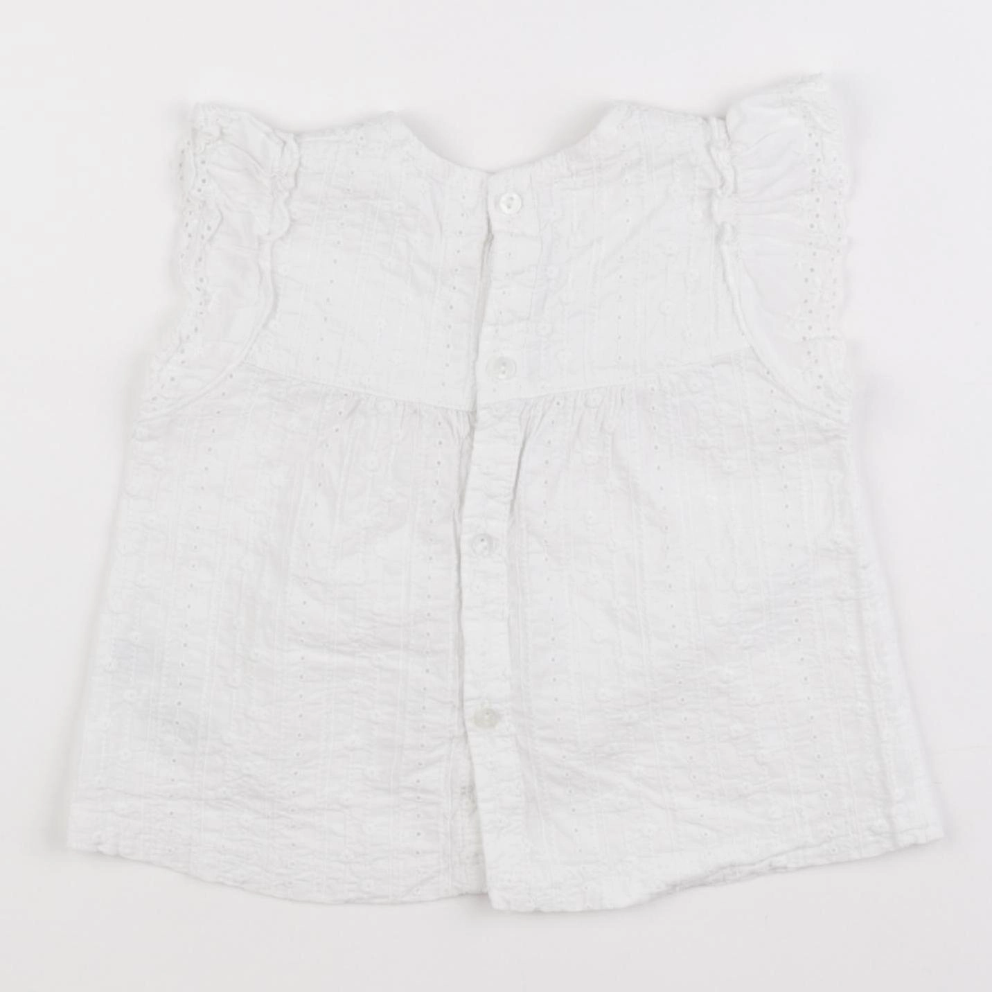 Zara - blouse blanc - 9/12 mois