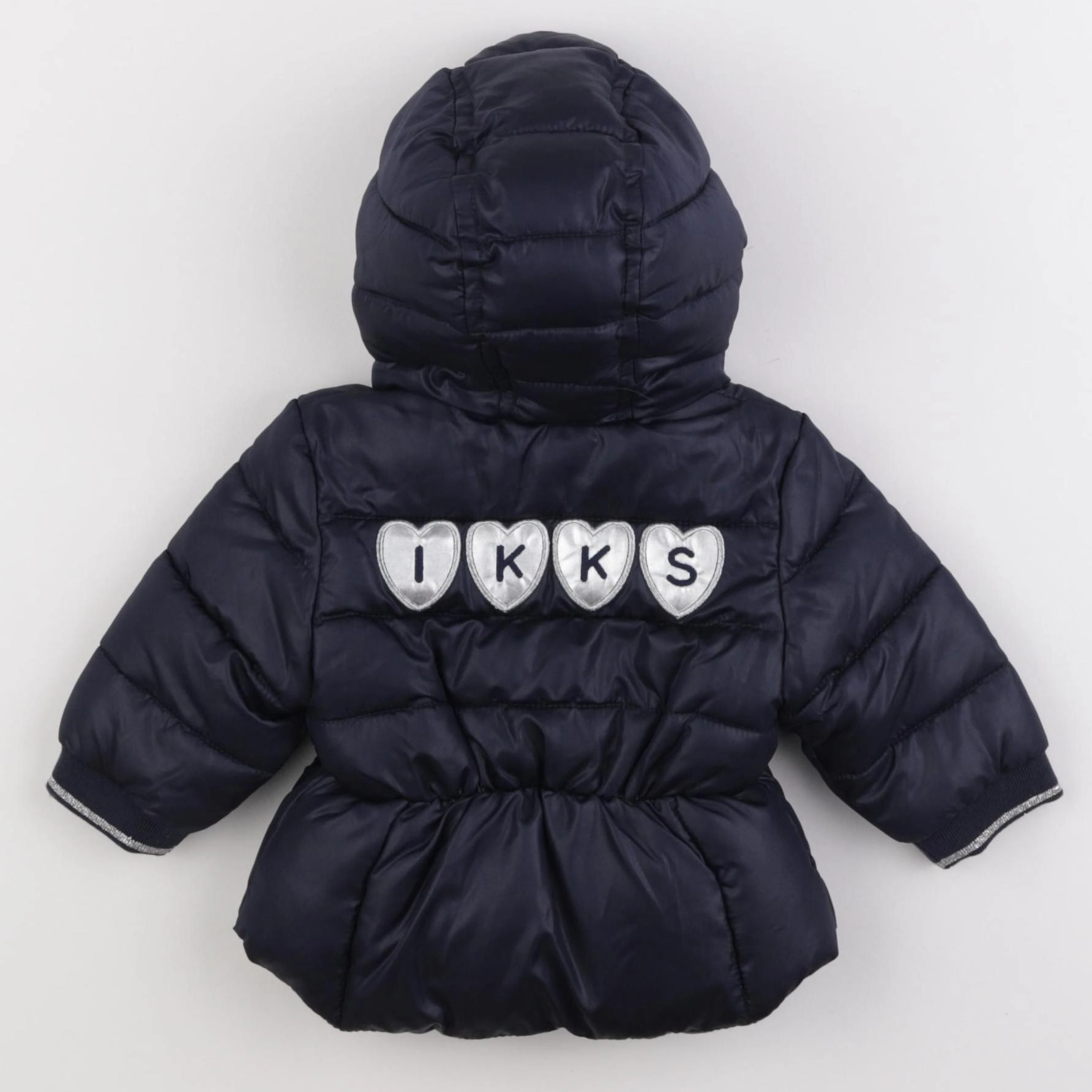 IKKS - doudoune bleu, argent - 3 mois