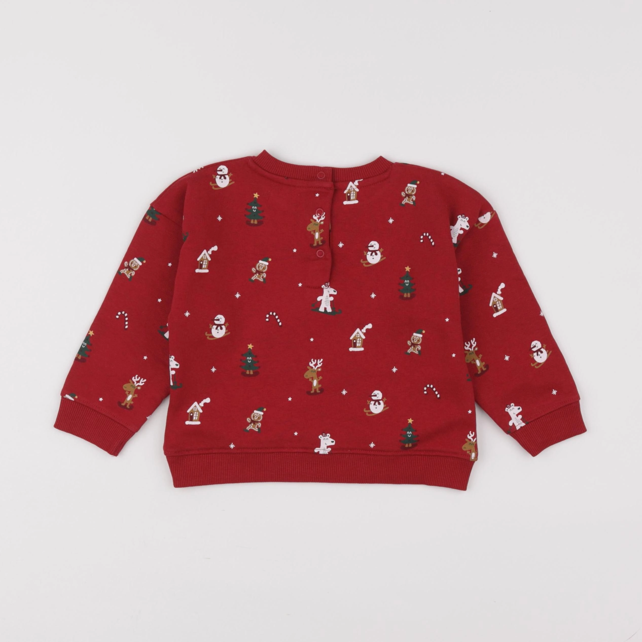 Vertbaudet - sweat rouge - 2 ans
