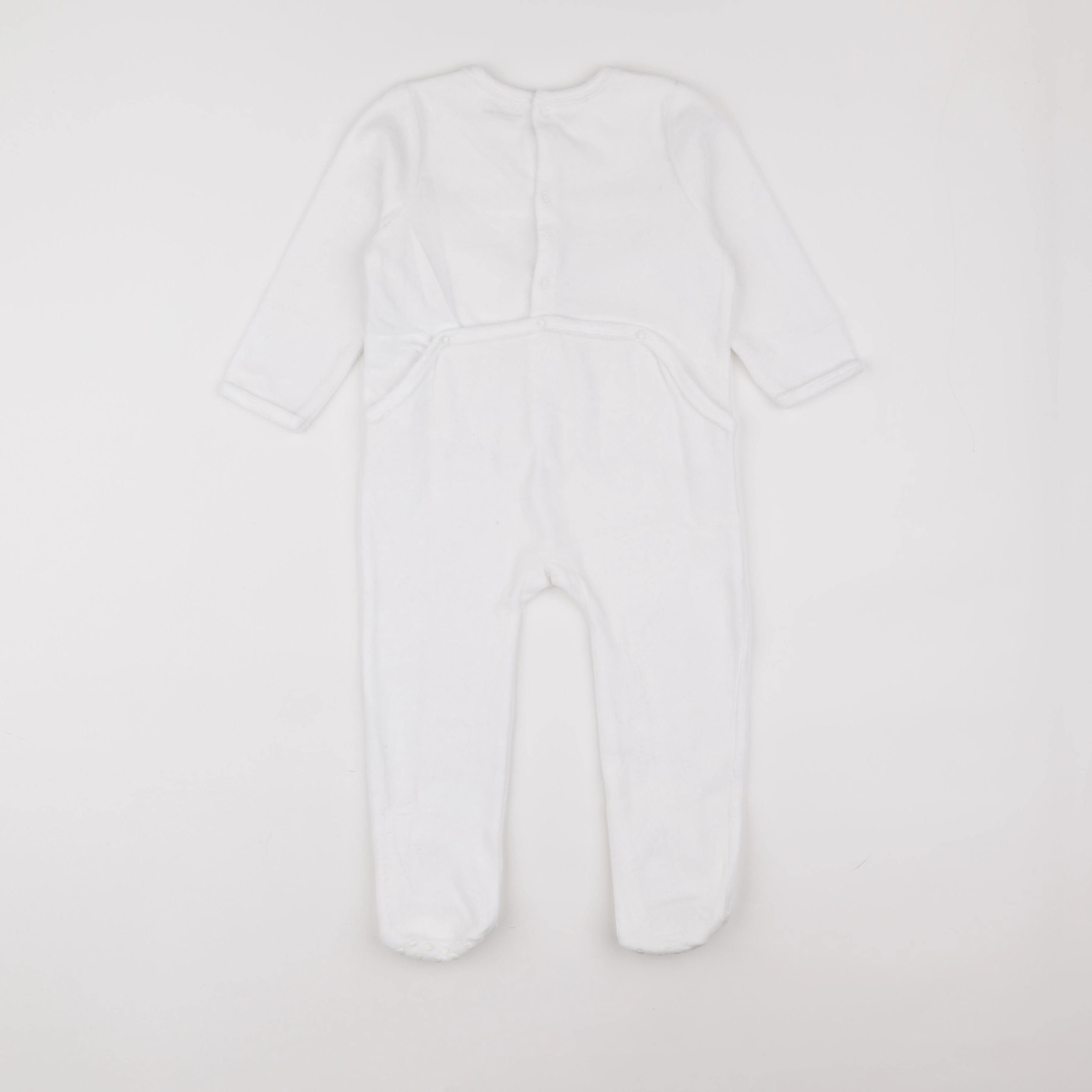 Vertbaudet - pyjama velours blanc - 2 ans