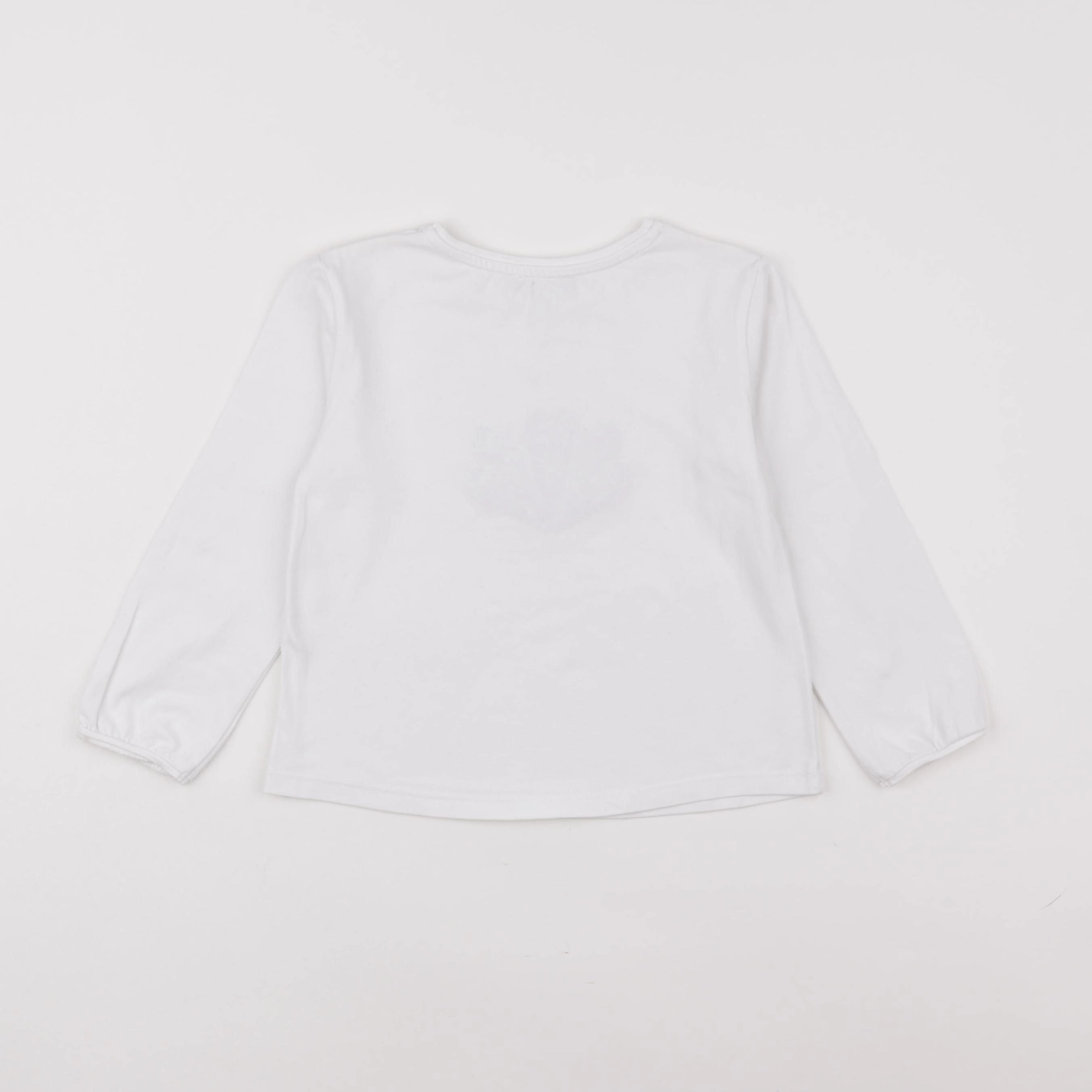 Okaidi - tee-shirt blanc - 4 ans