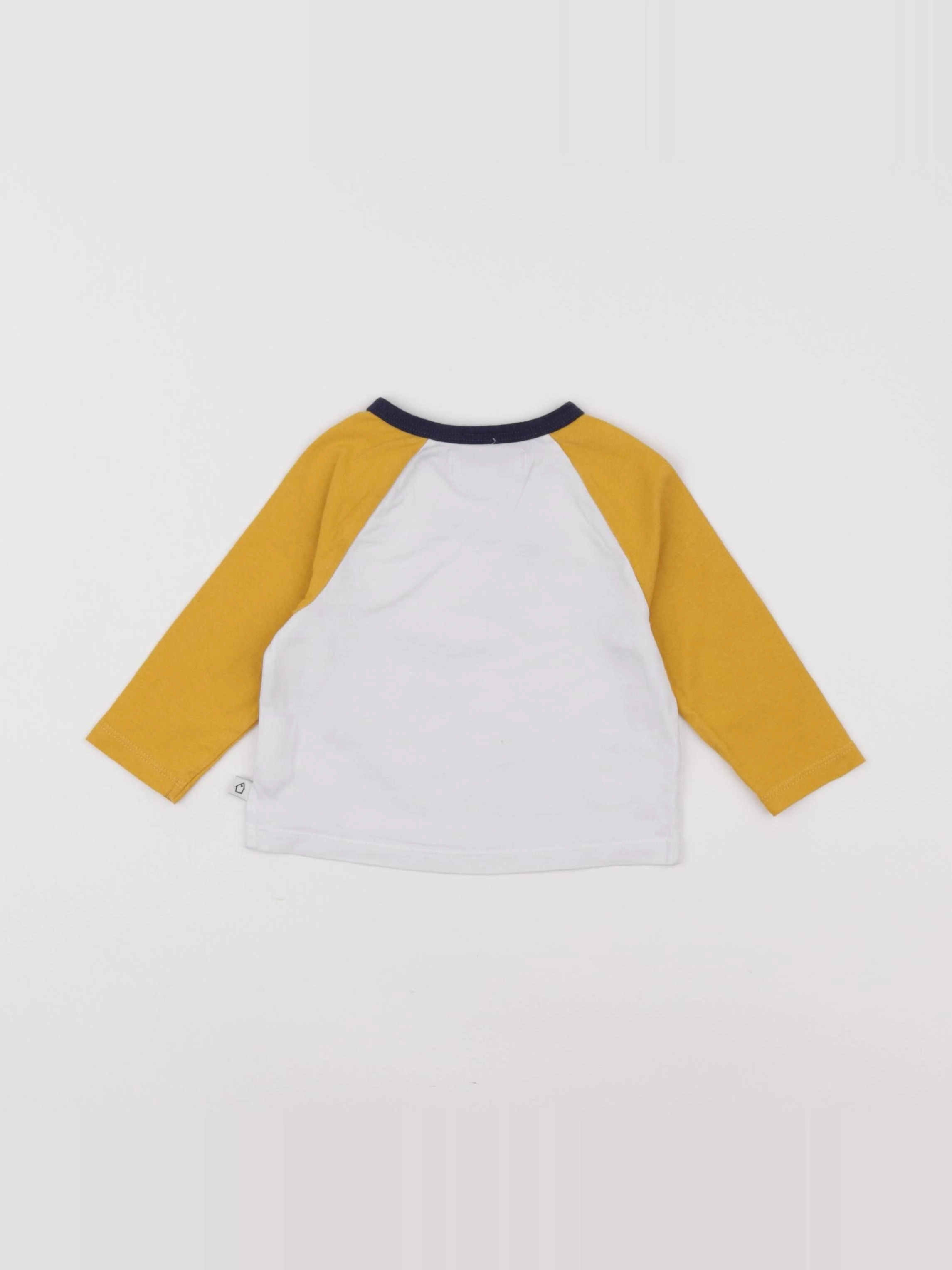 Cadet Rousselle - tee-shirt blanc, jaune - 6 mois
