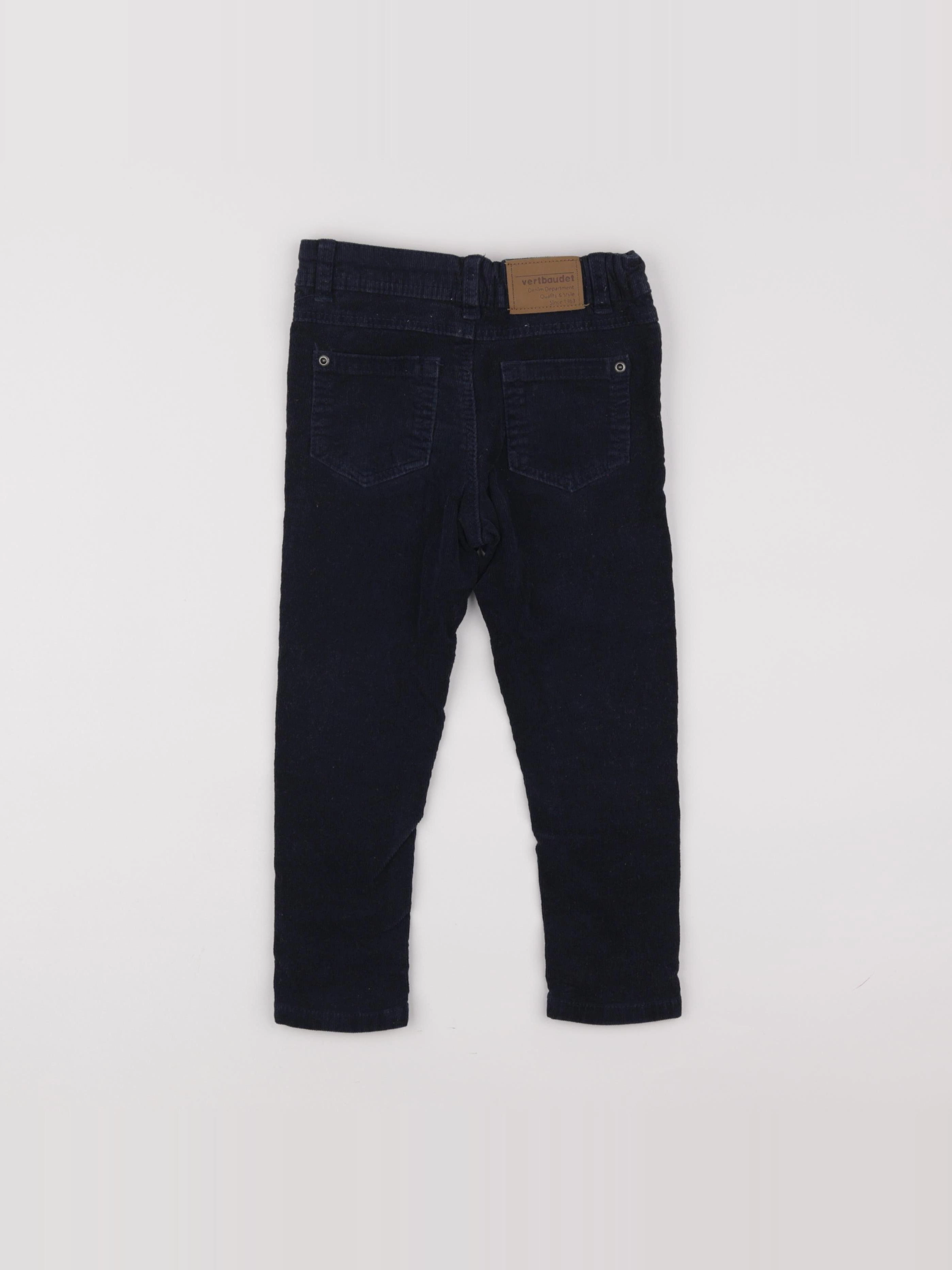 Vertbaudet - pantalon bleu - 3 ans