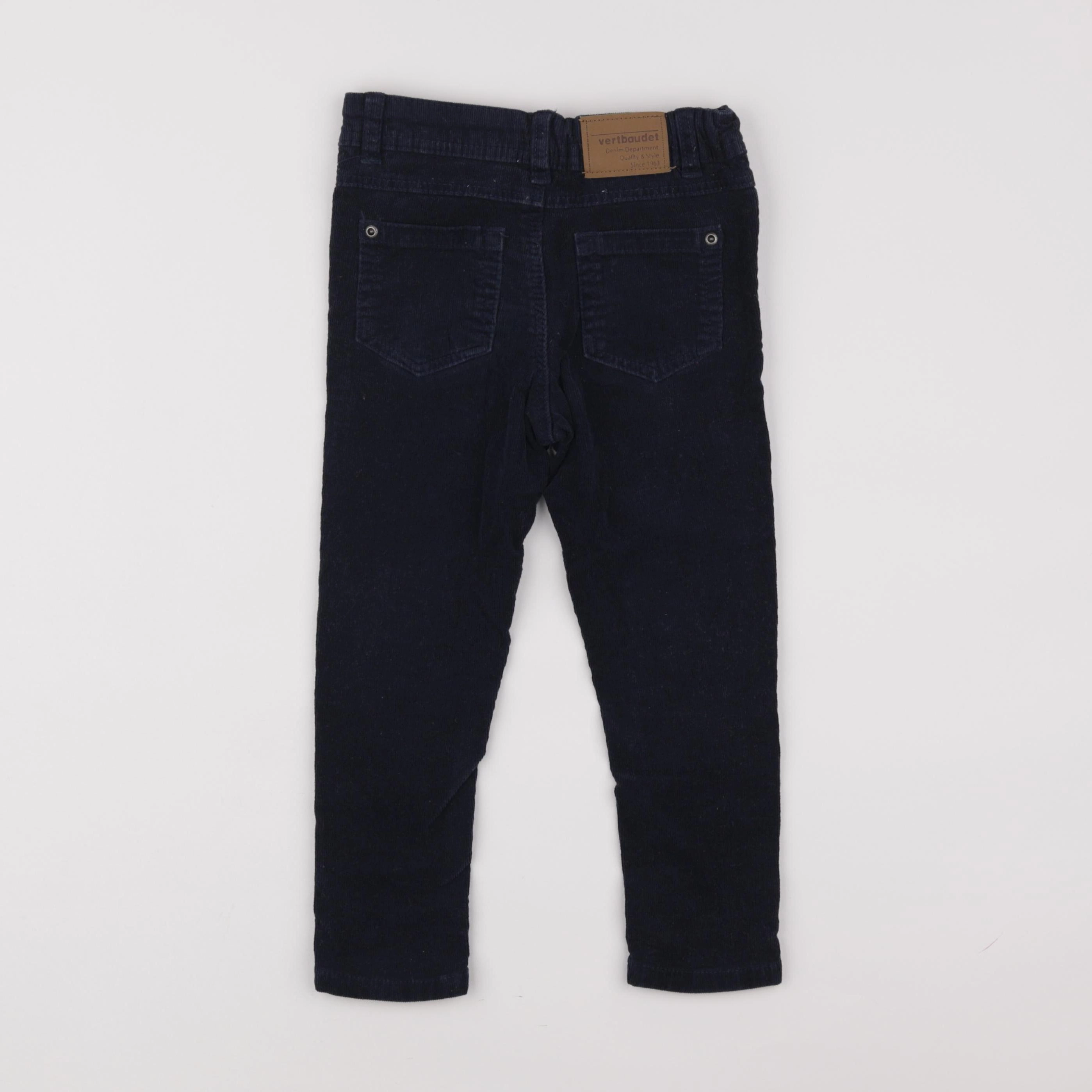 Vertbaudet - pantalon bleu - 3 ans