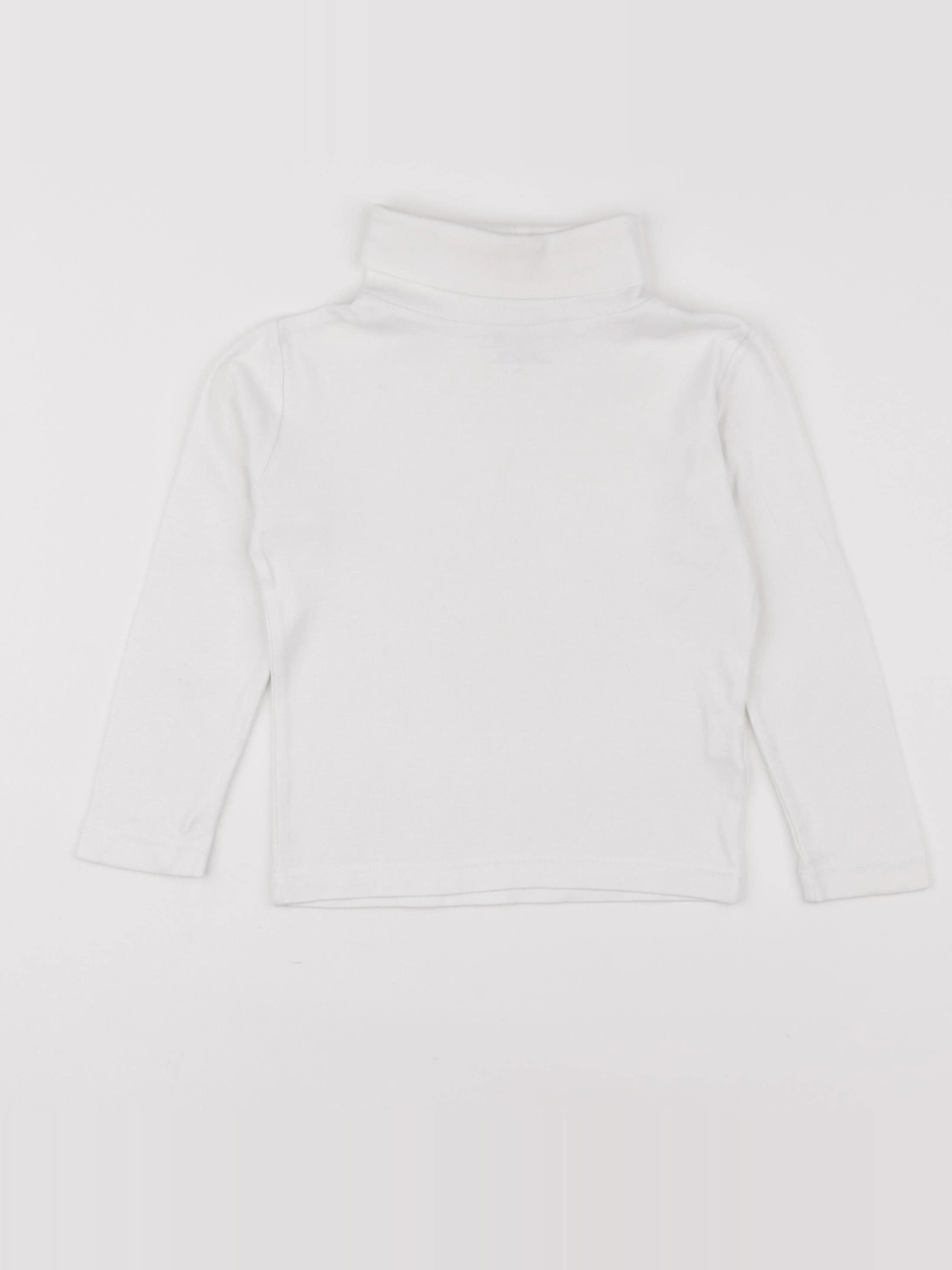 Monoprix - sous-pull blanc - 4 ans