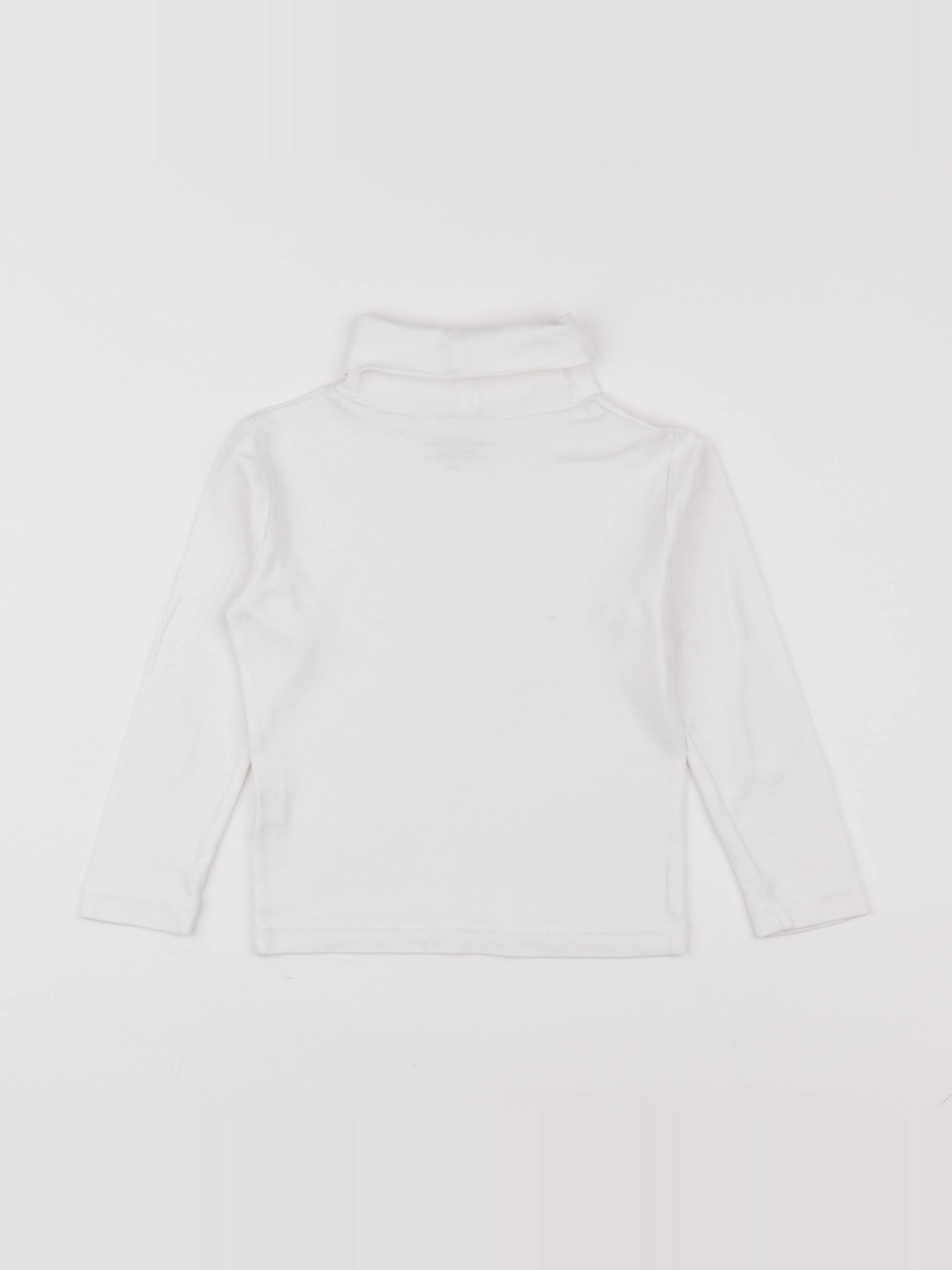 Monoprix - sous-pull blanc - 4 ans