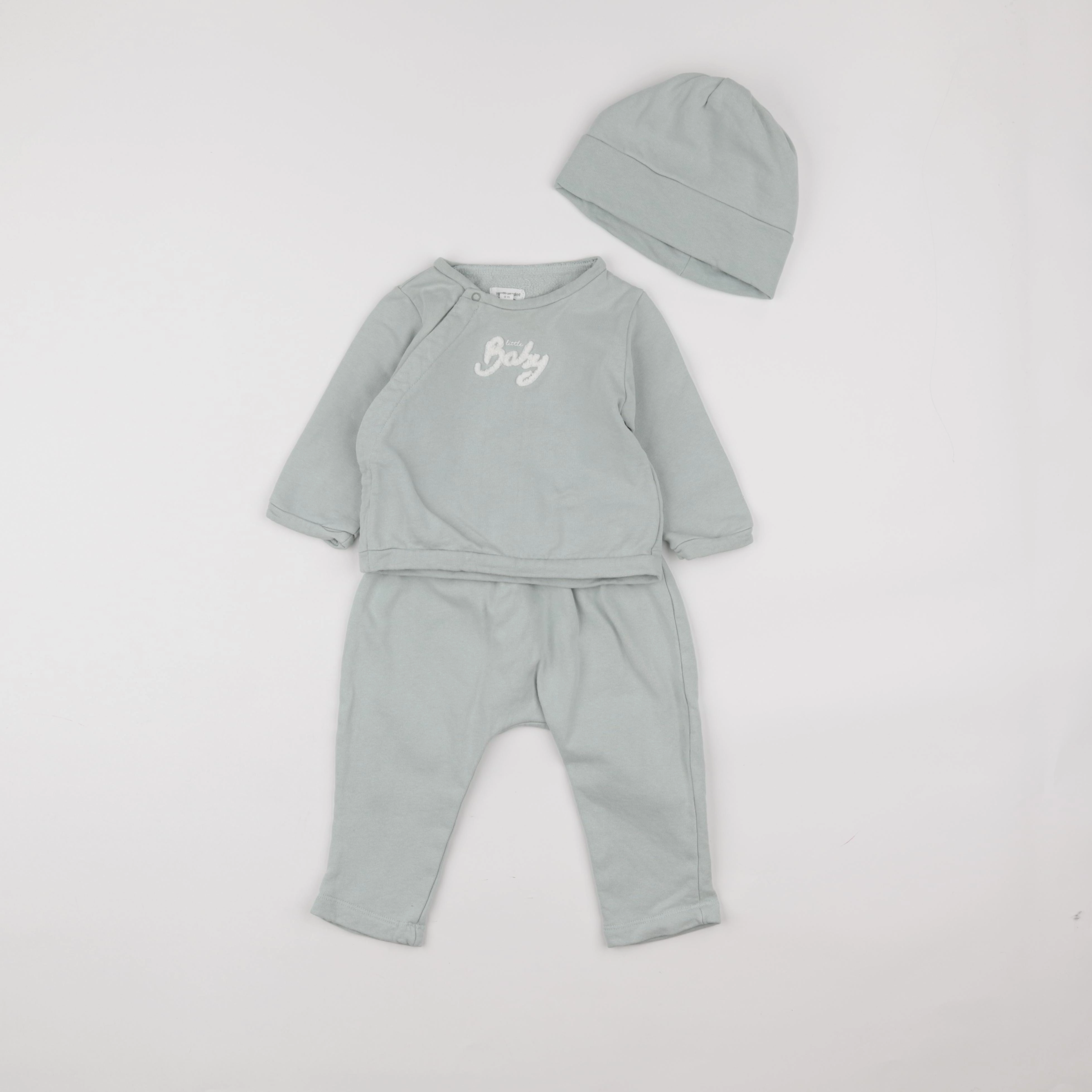 Vertbaudet - ensemble vert - 9 mois