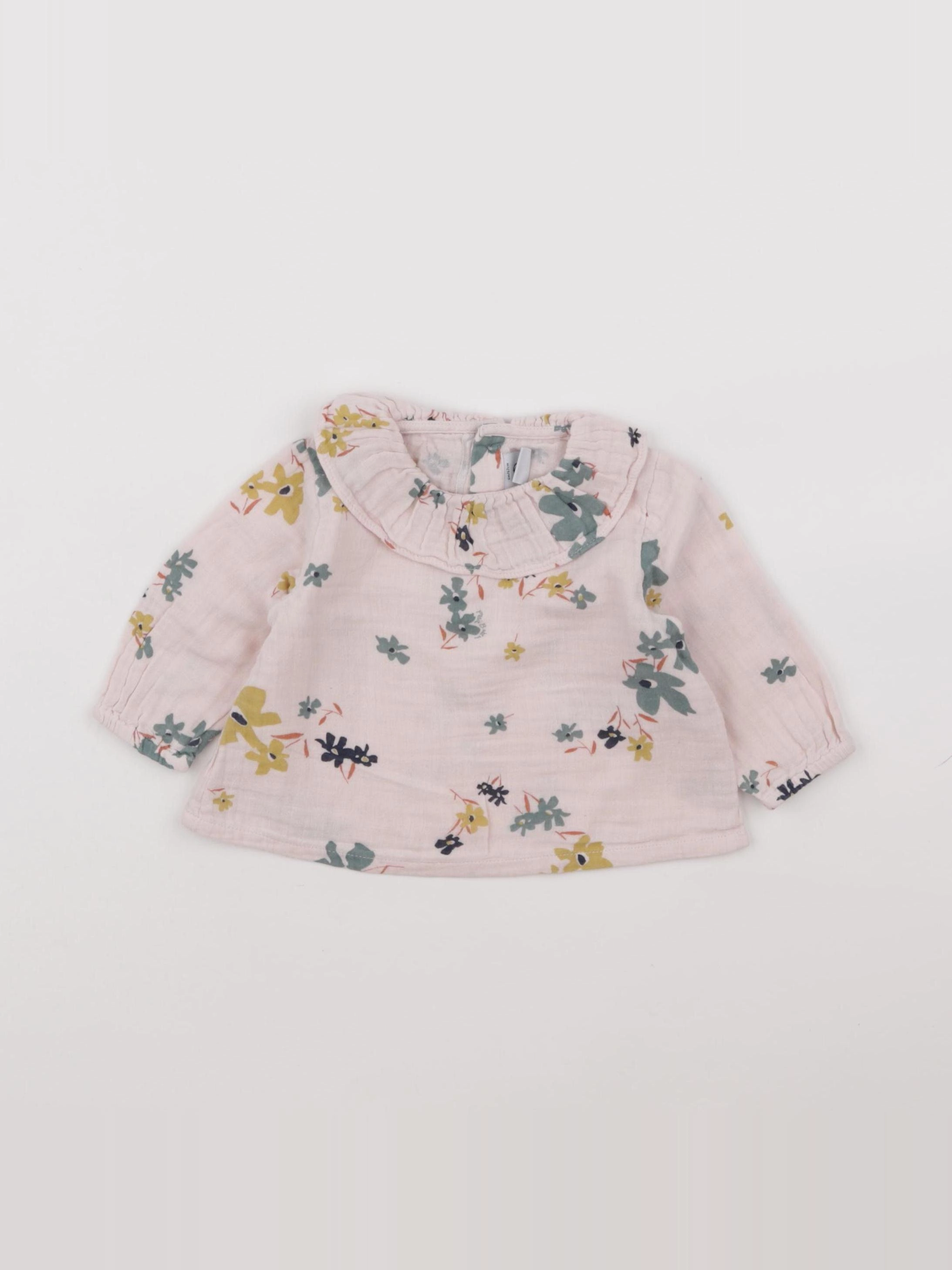 Petit Bateau - blouse rose - 6 mois