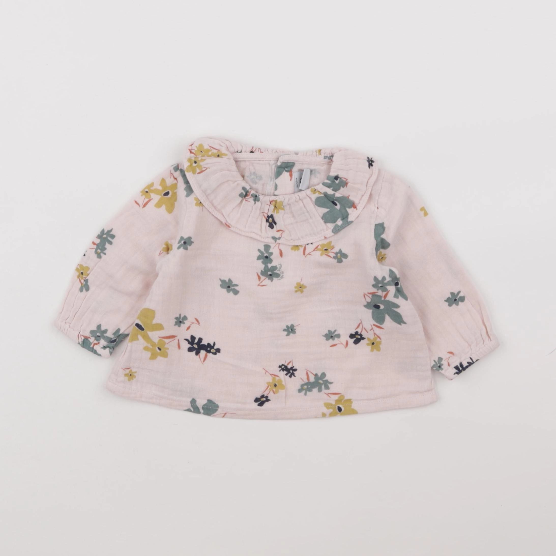 Petit Bateau - blouse rose - 6 mois