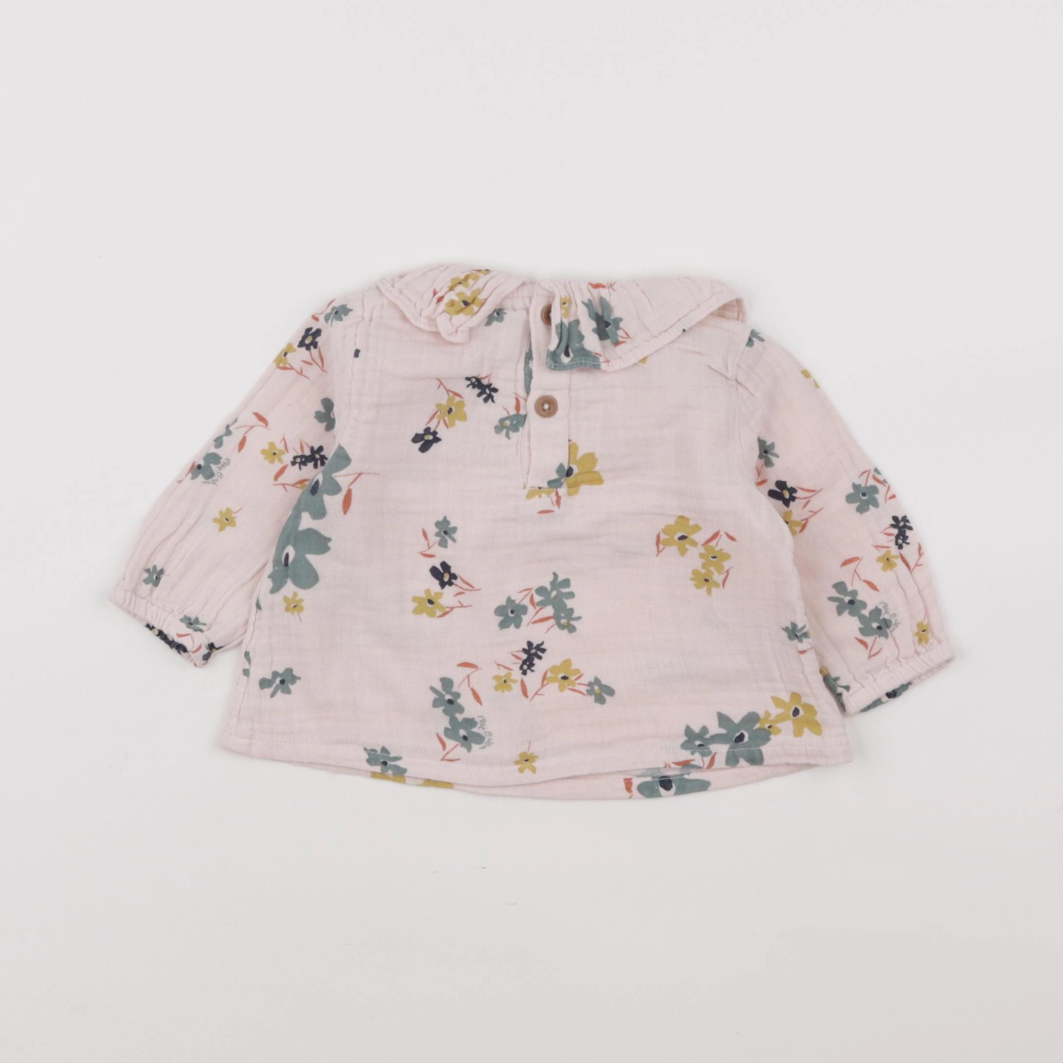 Petit Bateau - blouse rose - 6 mois