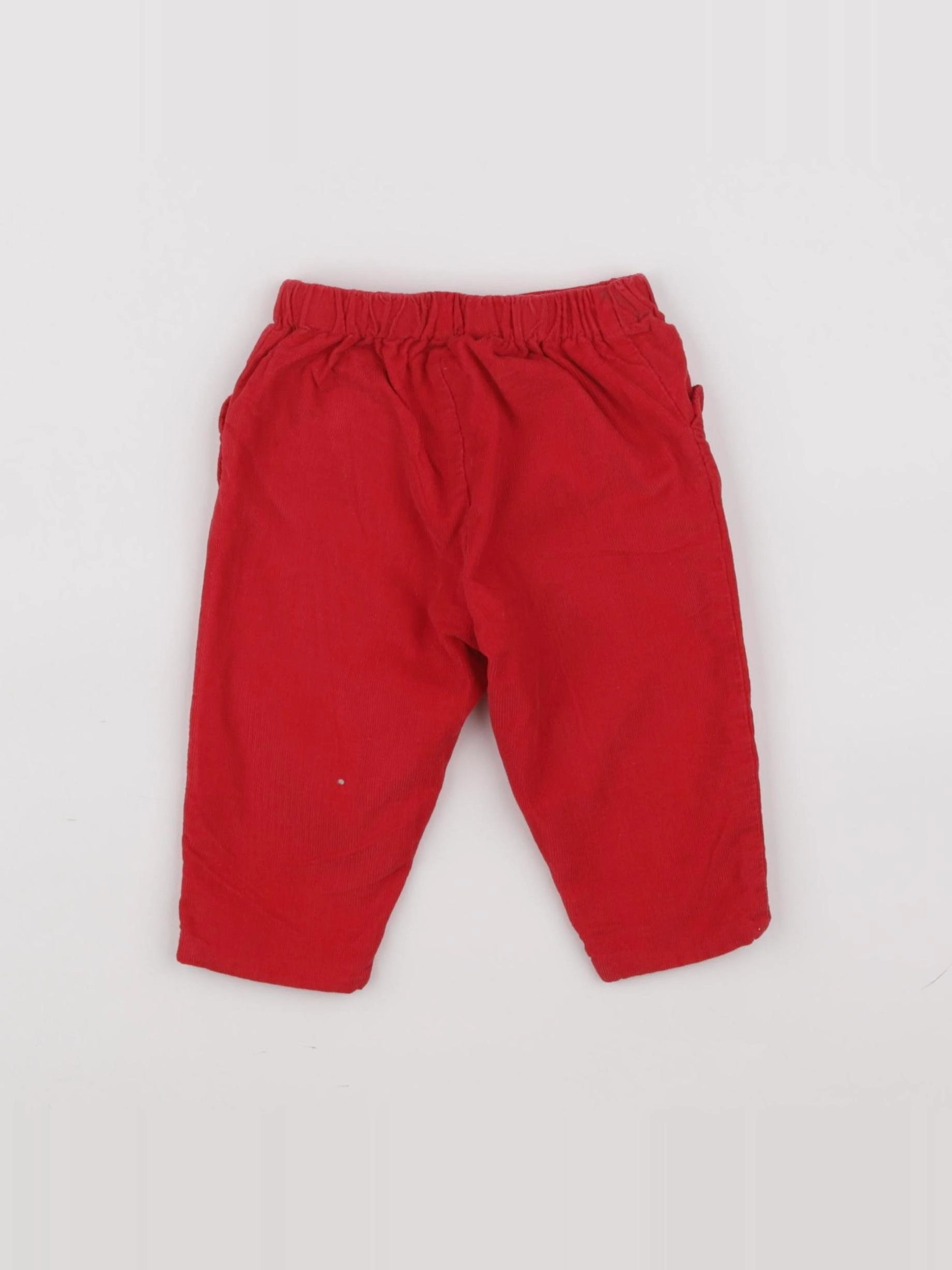 Jacadi - pantalon doublé rouge - 6 mois