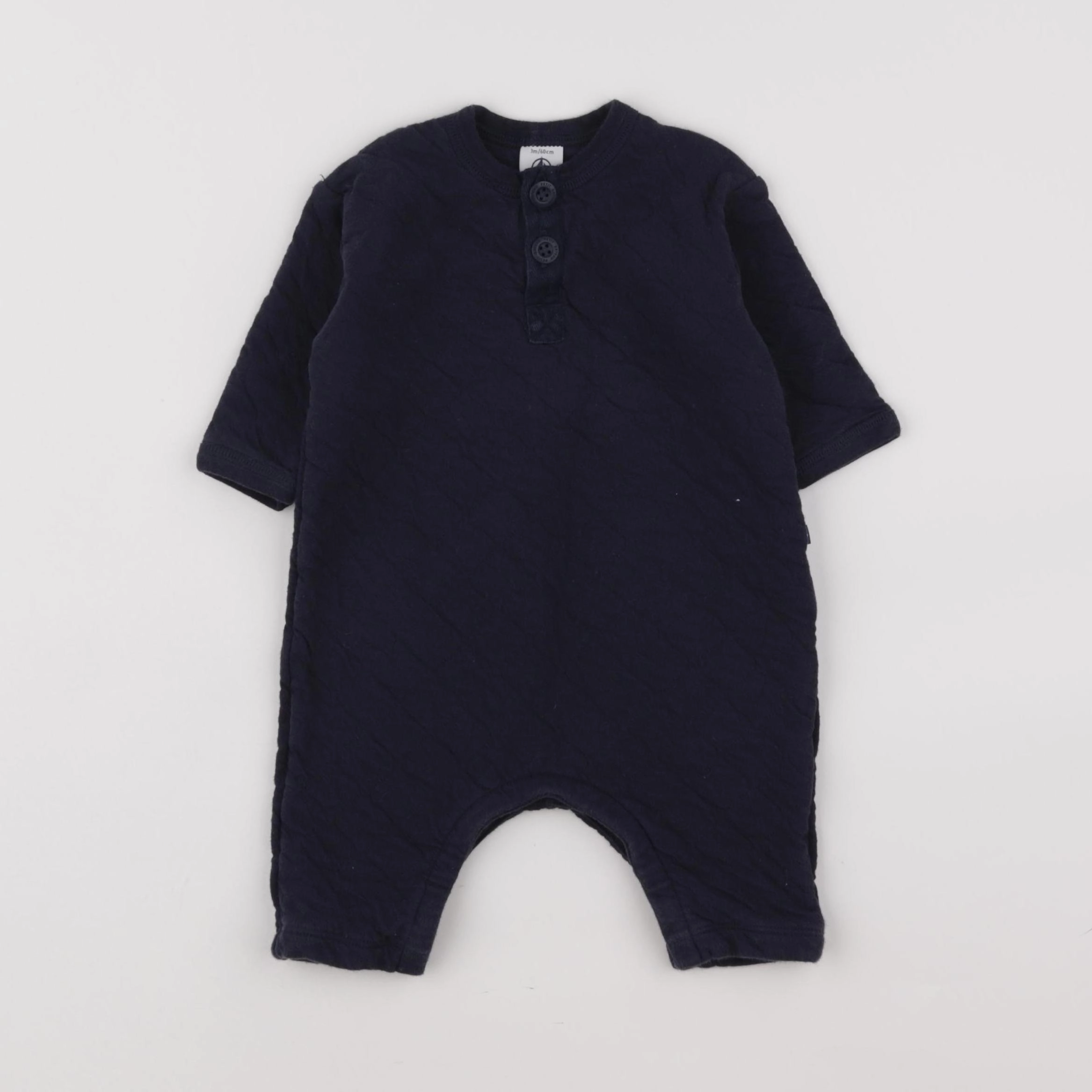 Petit Bateau - combinaison bleu - 3 mois
