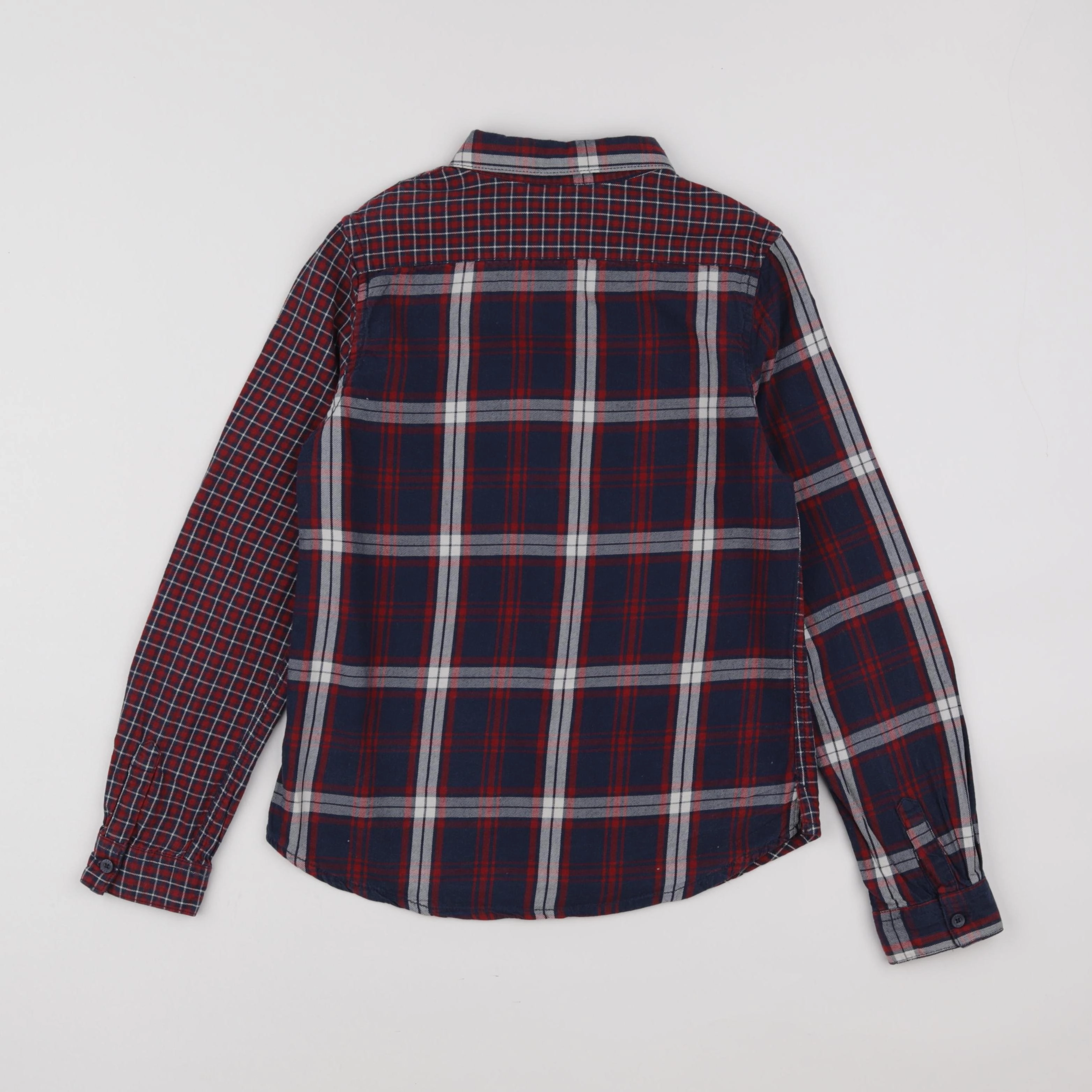 IKKS - chemise bleu, rouge - 10 ans