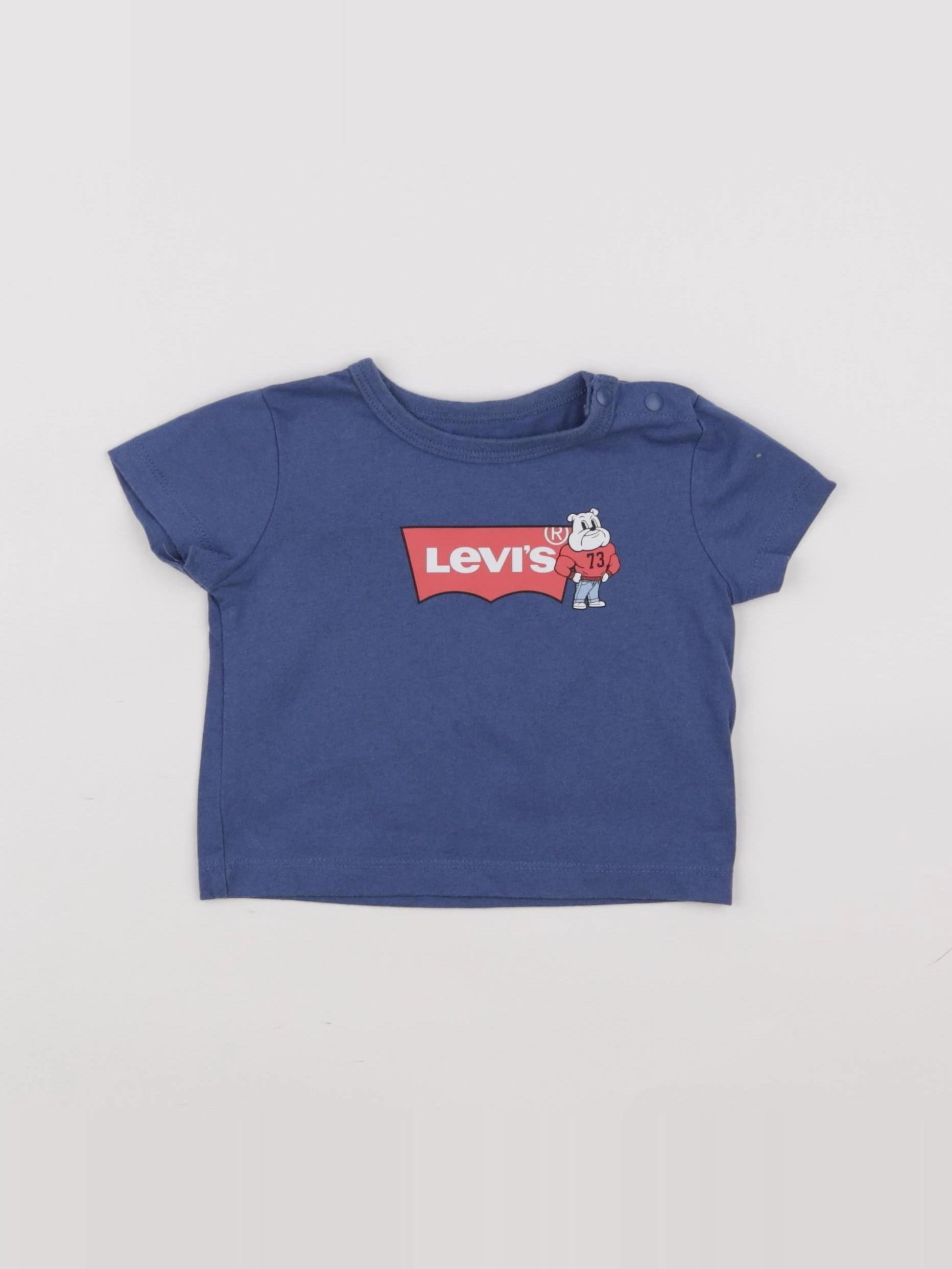Levi's - tee-shirt bleu - 6 mois
